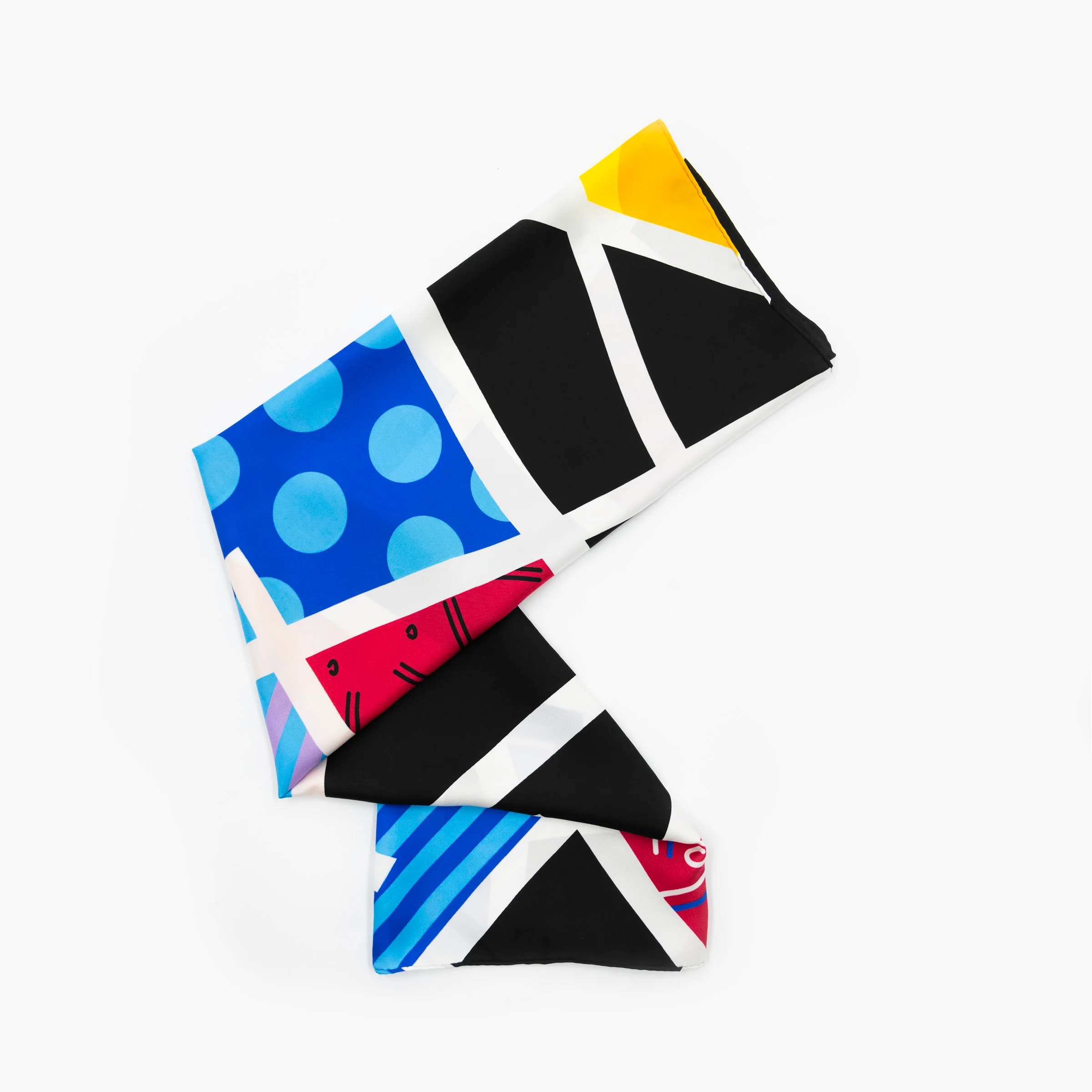 Midnight Britto Silk Scarf - Image 2