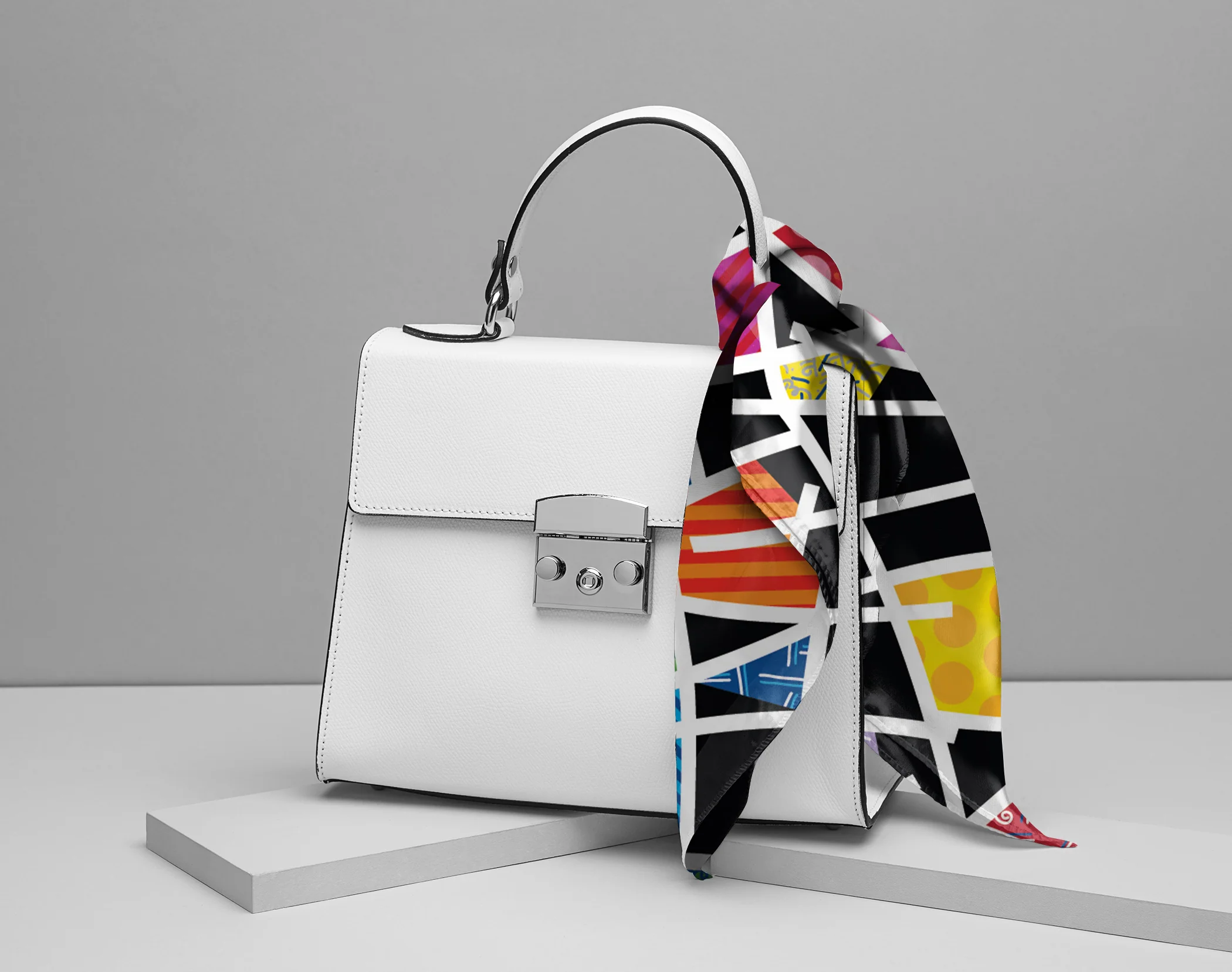Midnight Britto Silk Scarf - Image 4