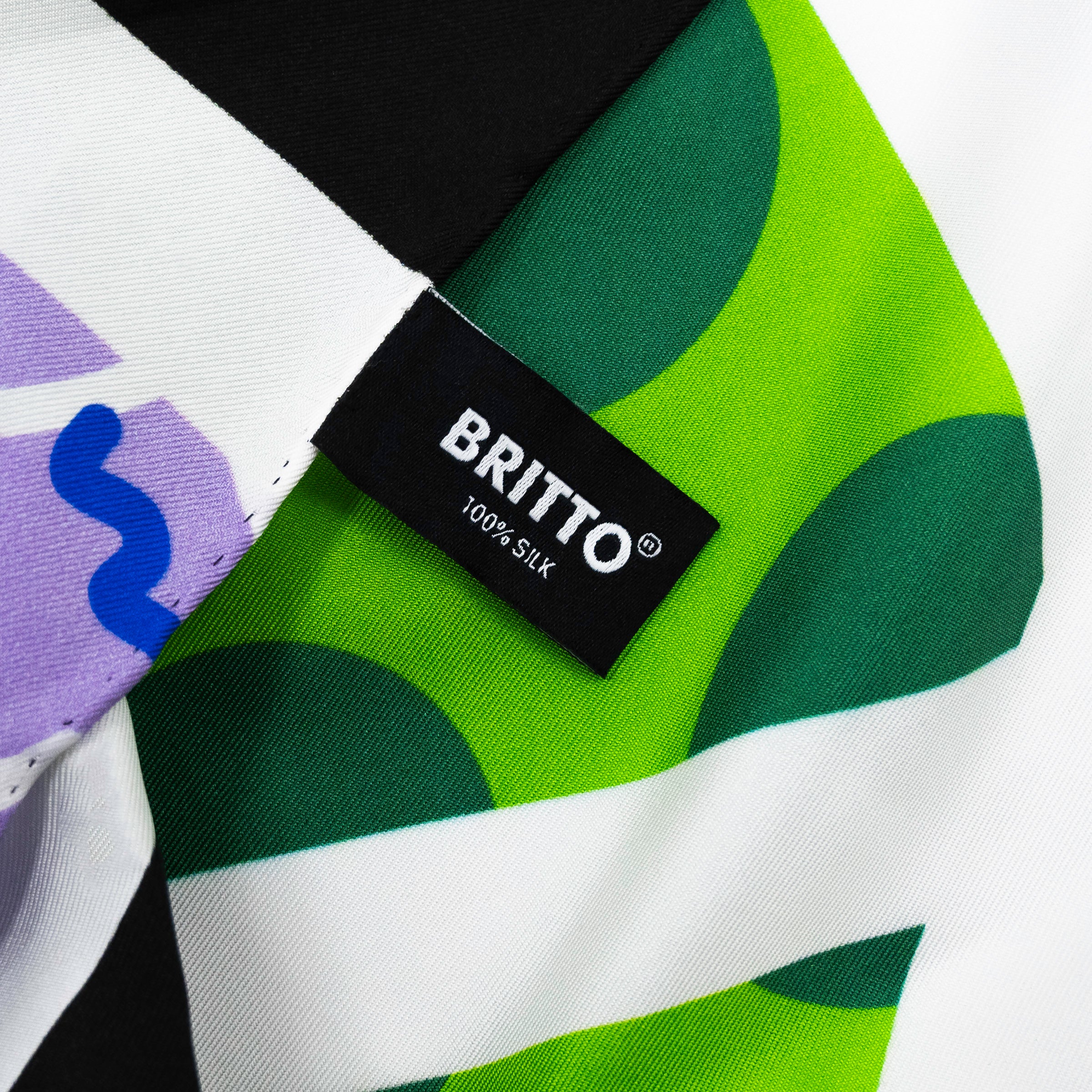 Midnight Britto Silk Scarf - Image 8