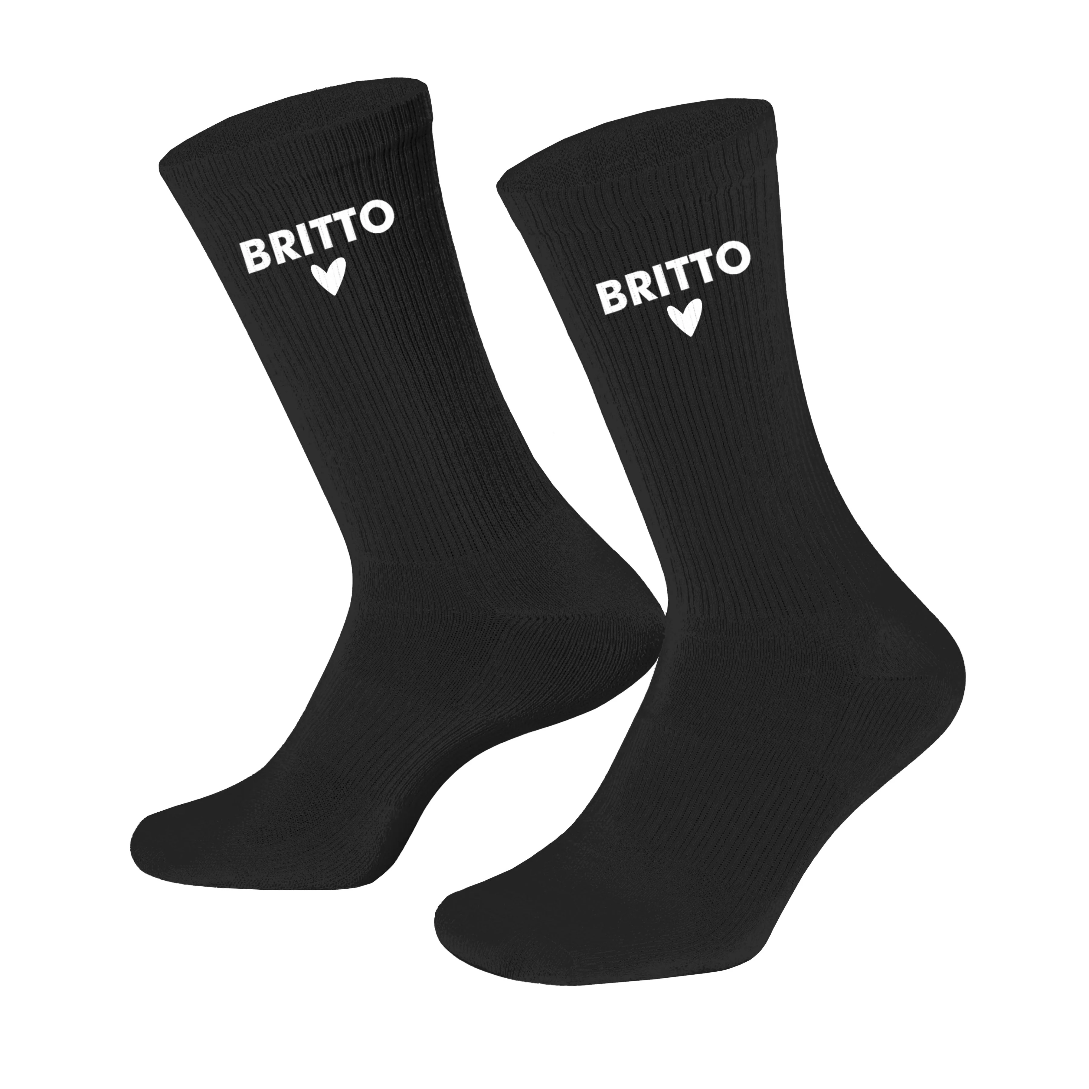 Black Britto Socks (Pack of 2)
