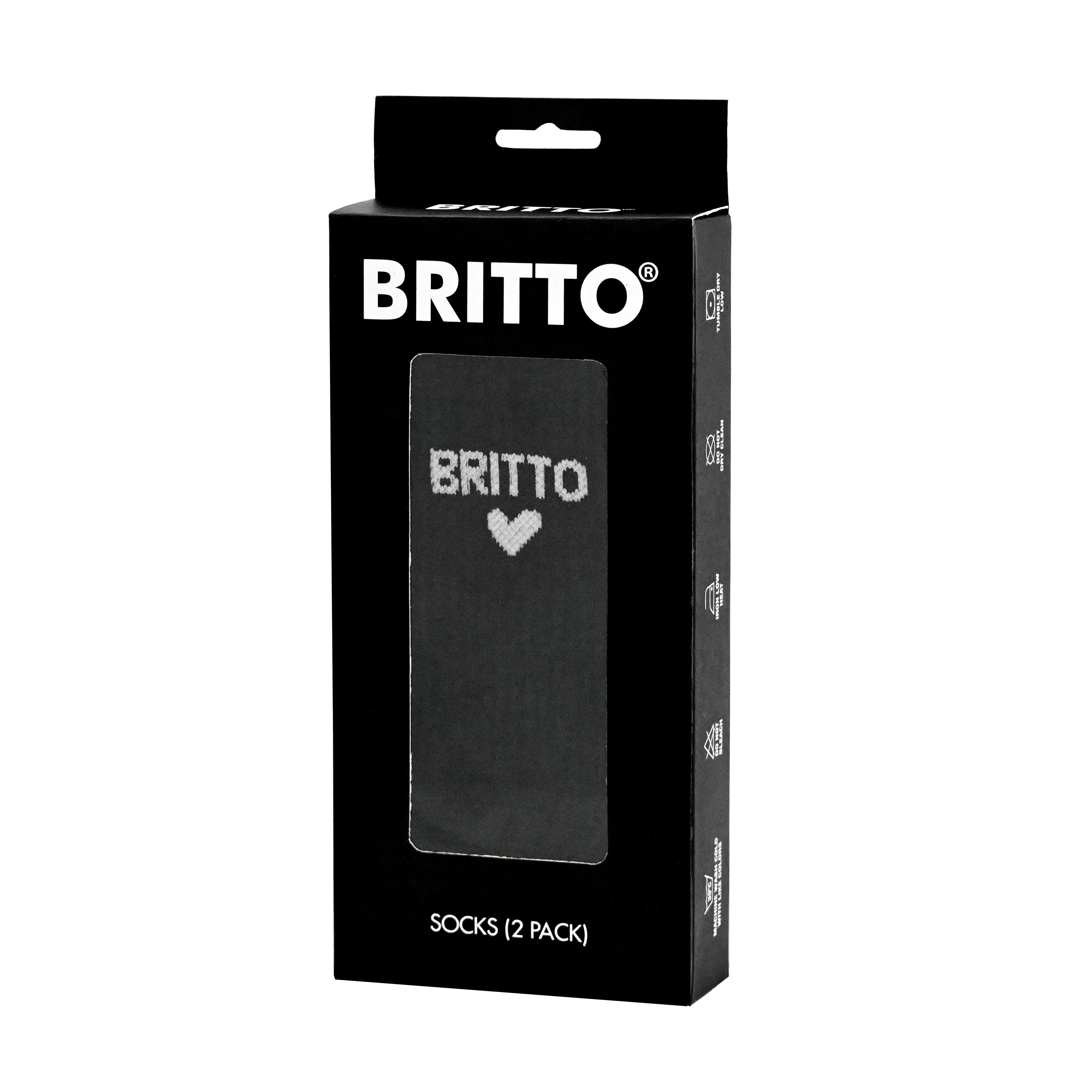 Black Britto Socks (Pack of 2) - Image 7