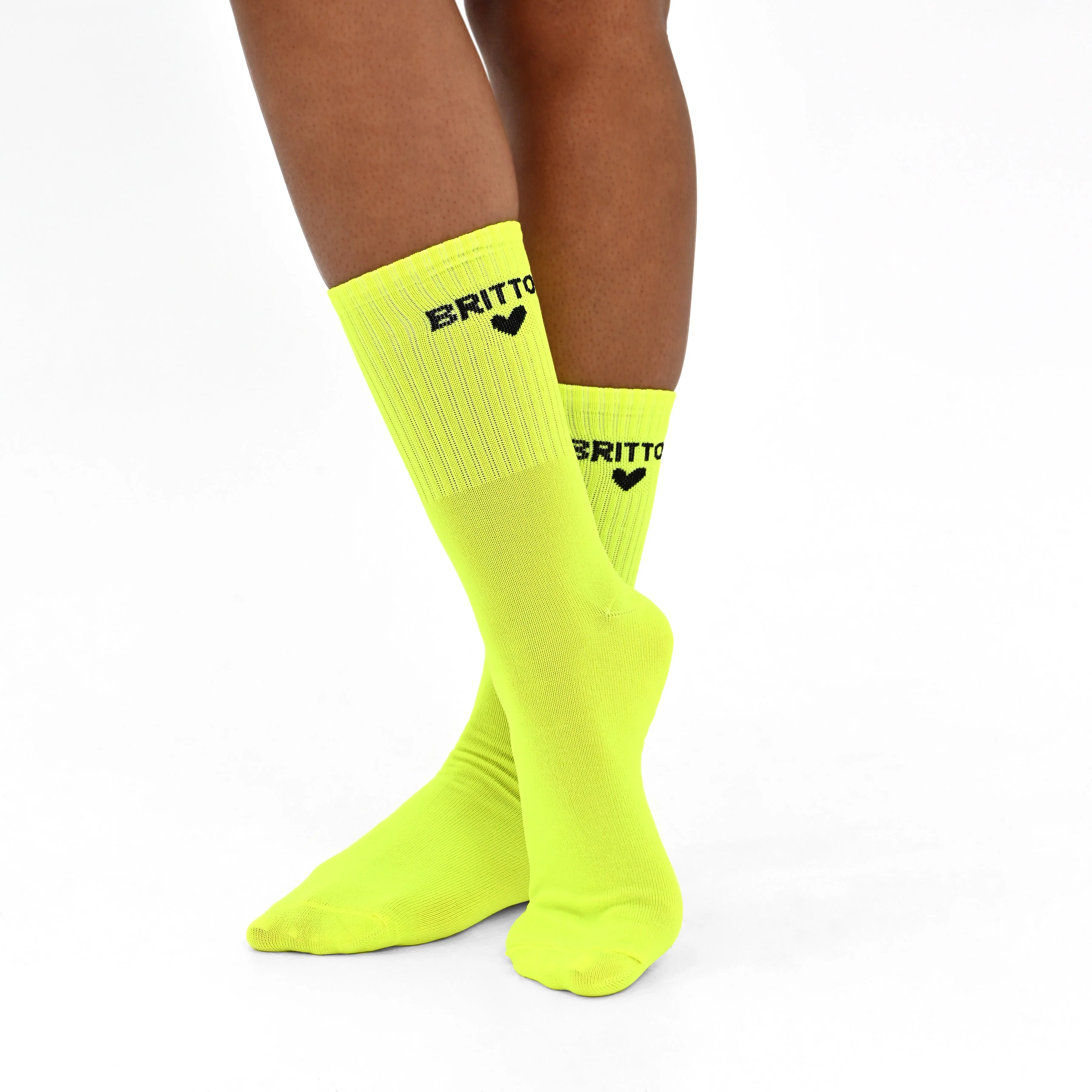 Neon Green Britto Socks (Pack of 2) - Image 3