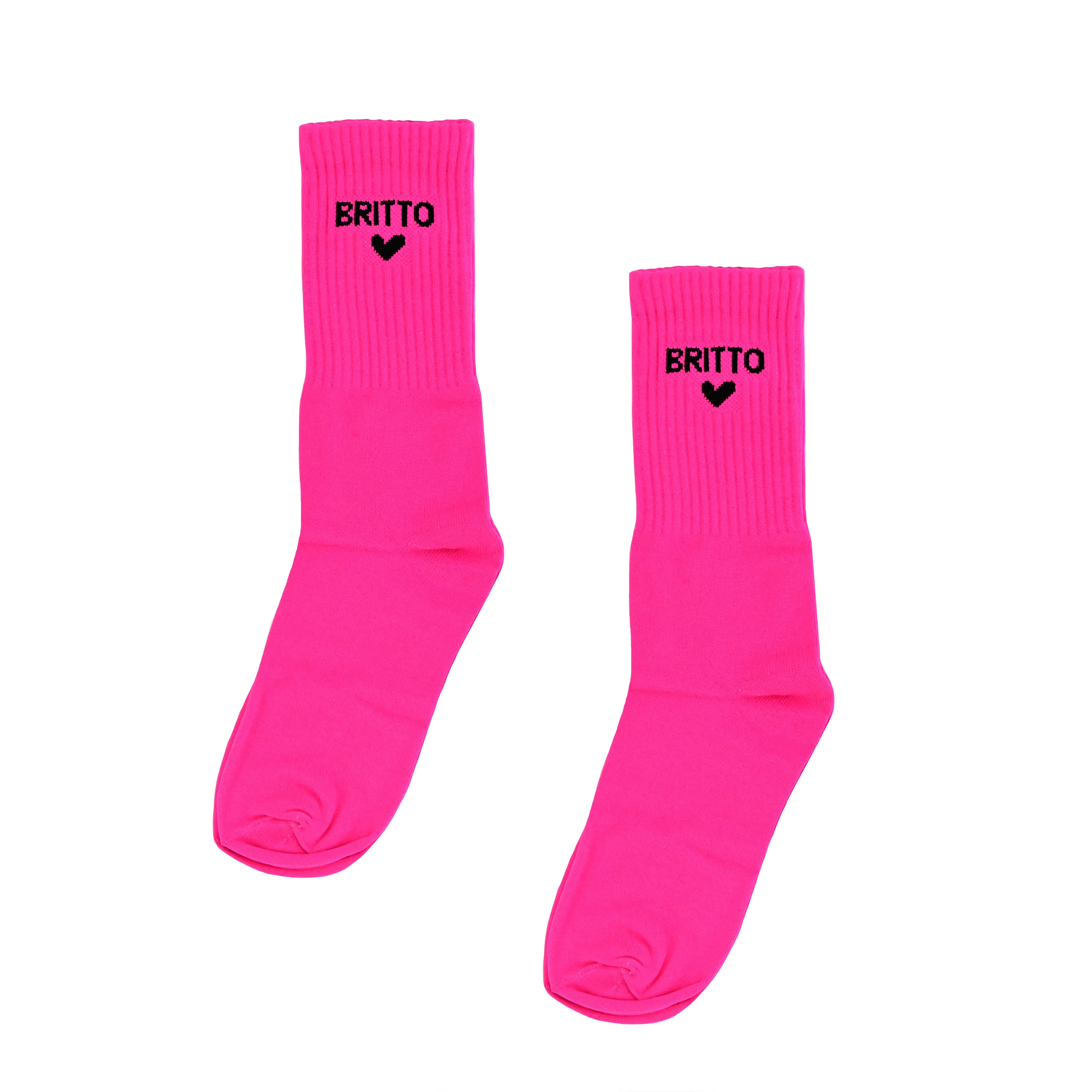 Neon Magenta Britto Socks (Pack of 2) - Image 6