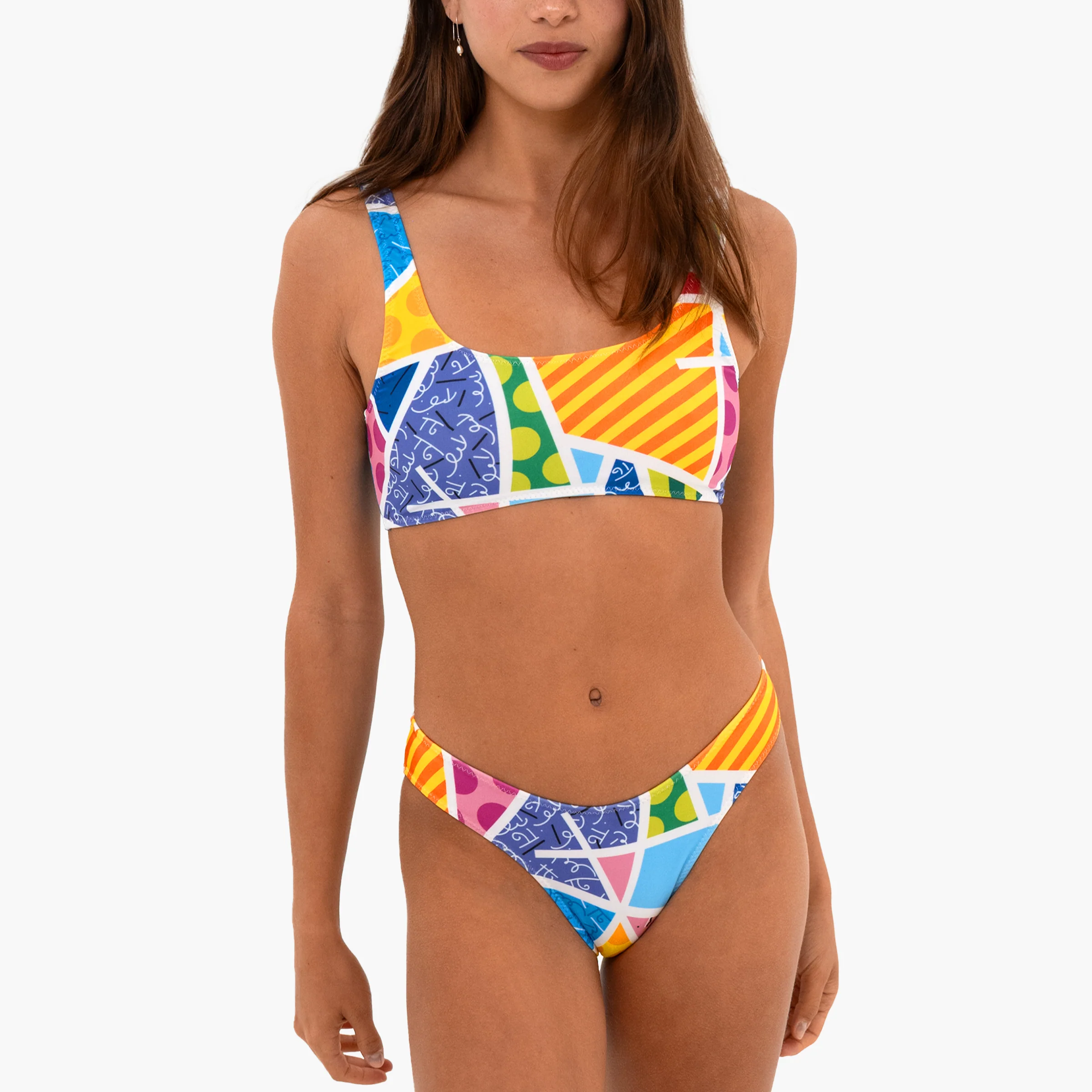 Blue Landscape Britto Bikini Top (Cloa) - Image 3