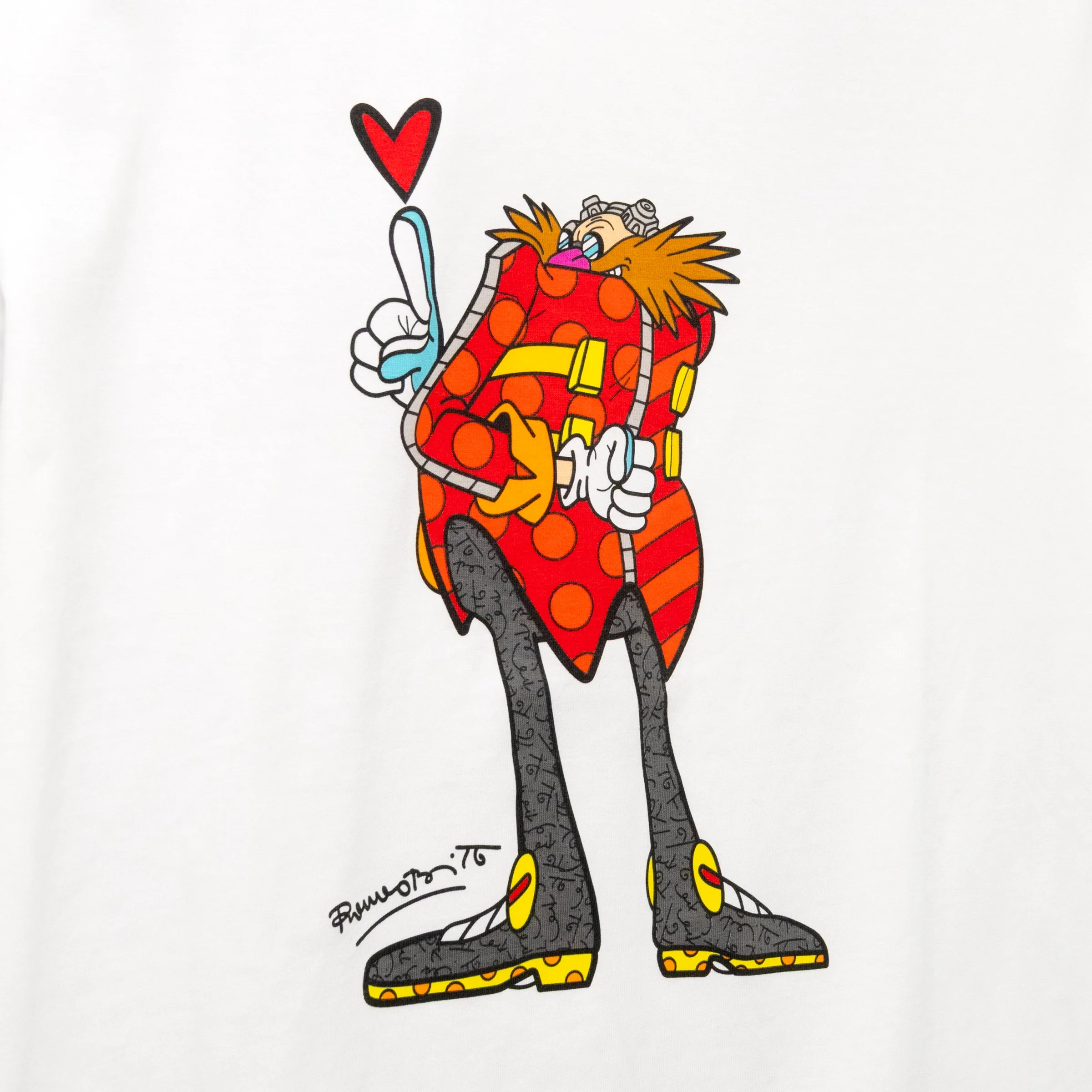 Dr. Eggman Sega by Britto T-Shirt - Image 2