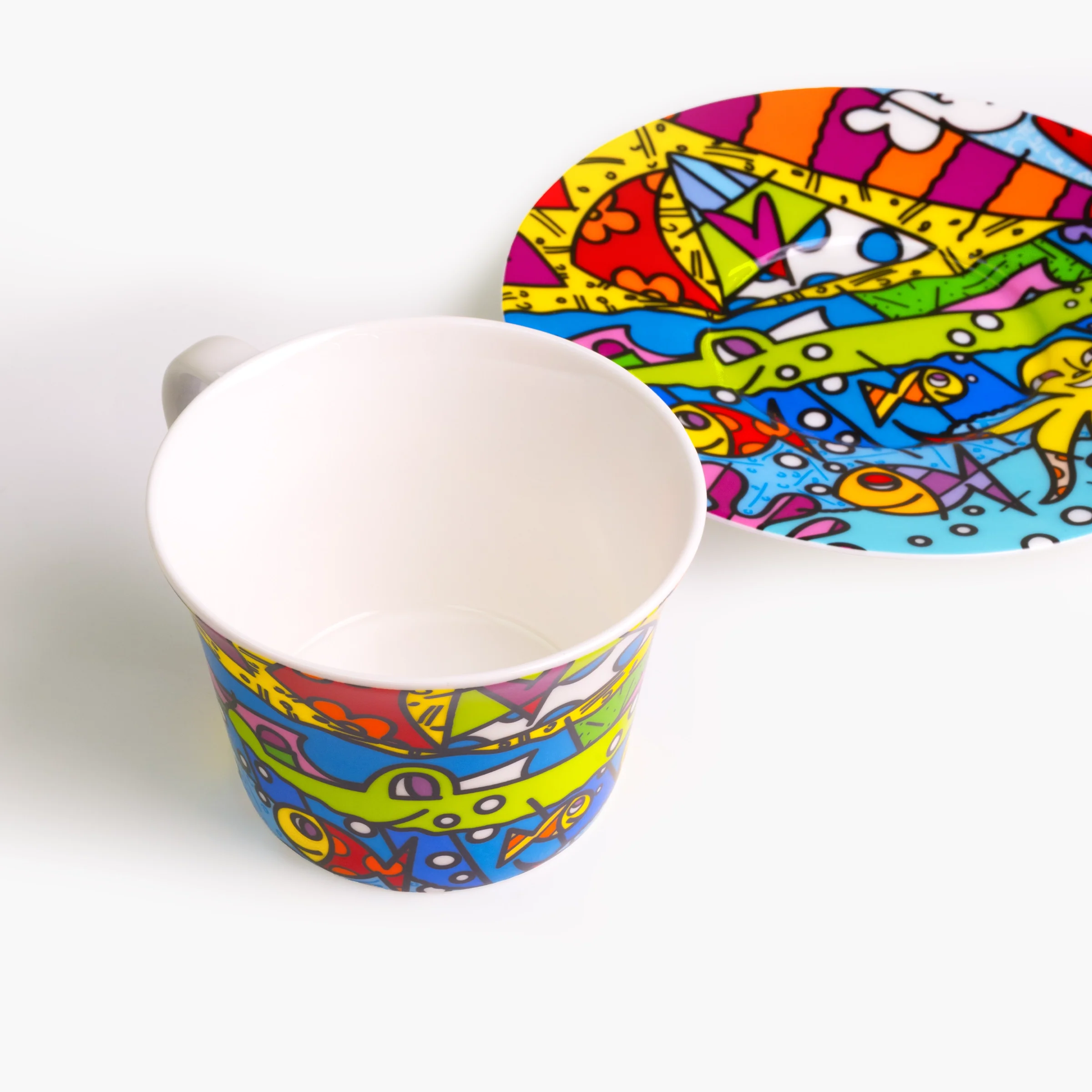 H2O Britto Tea Cup & Saucer Plate - Image 4