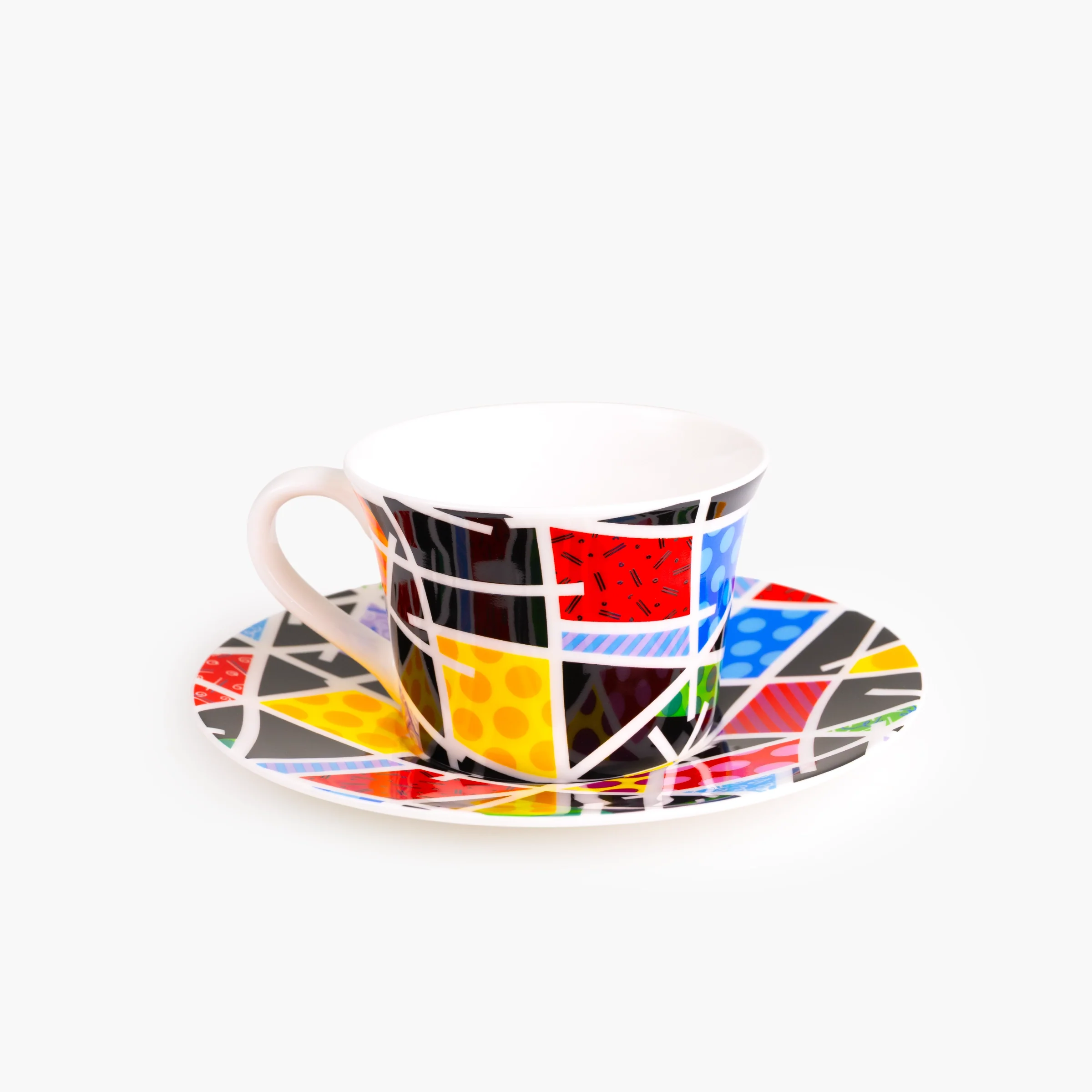 Night Landscape Britto Tea Cup & Saucer Plate - Image 2