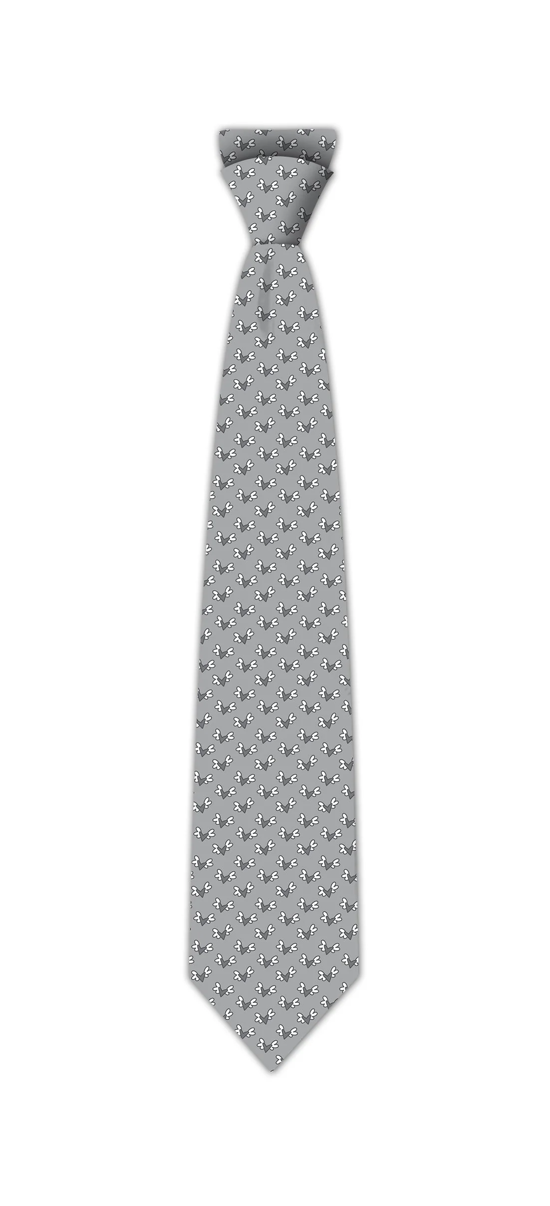 Silver Flying Hearts Britto Tie - Image 3