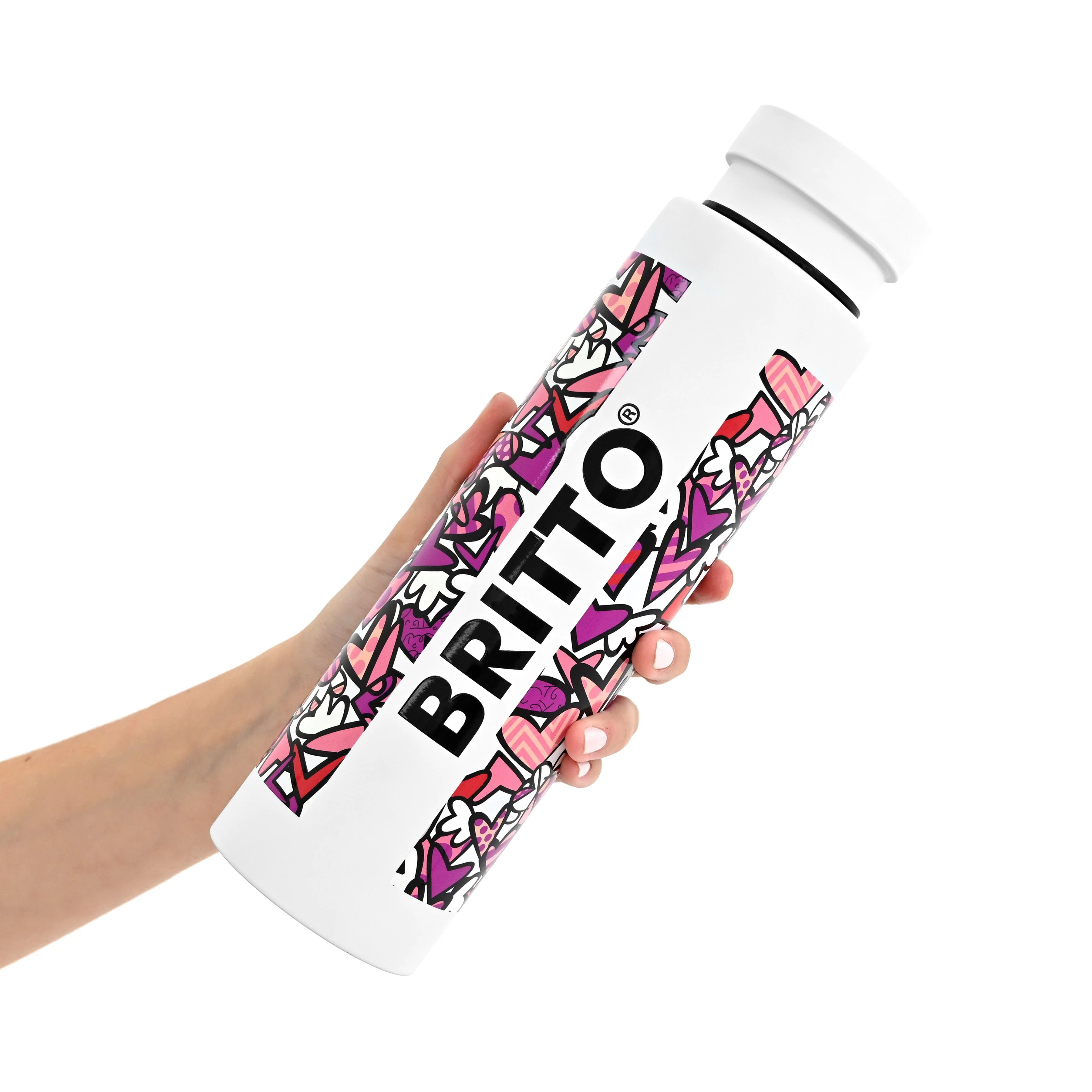 Alive (White) Britto Water Bottle - Image 3