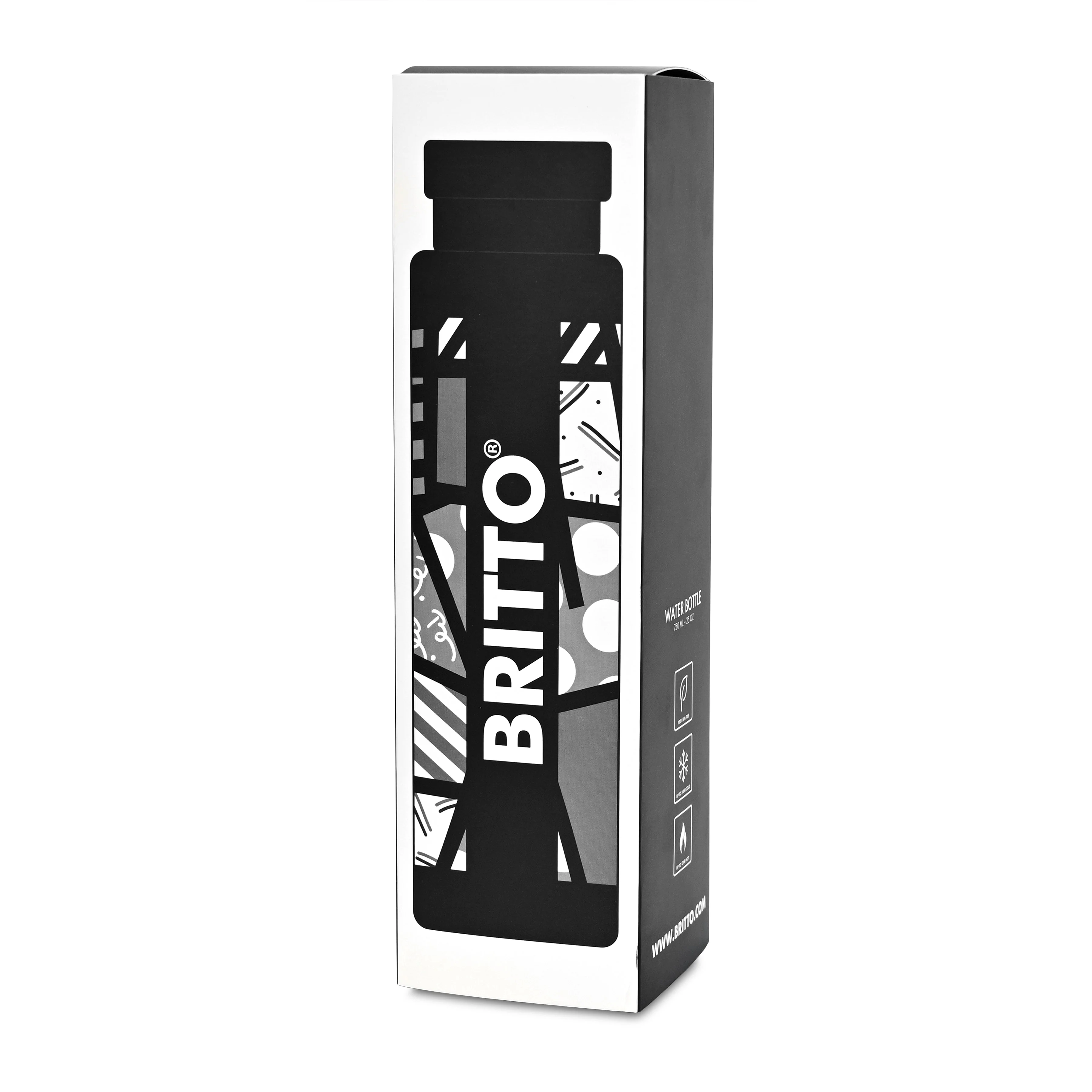 Black Landscape (Black) Britto Water Bottle - Image 6