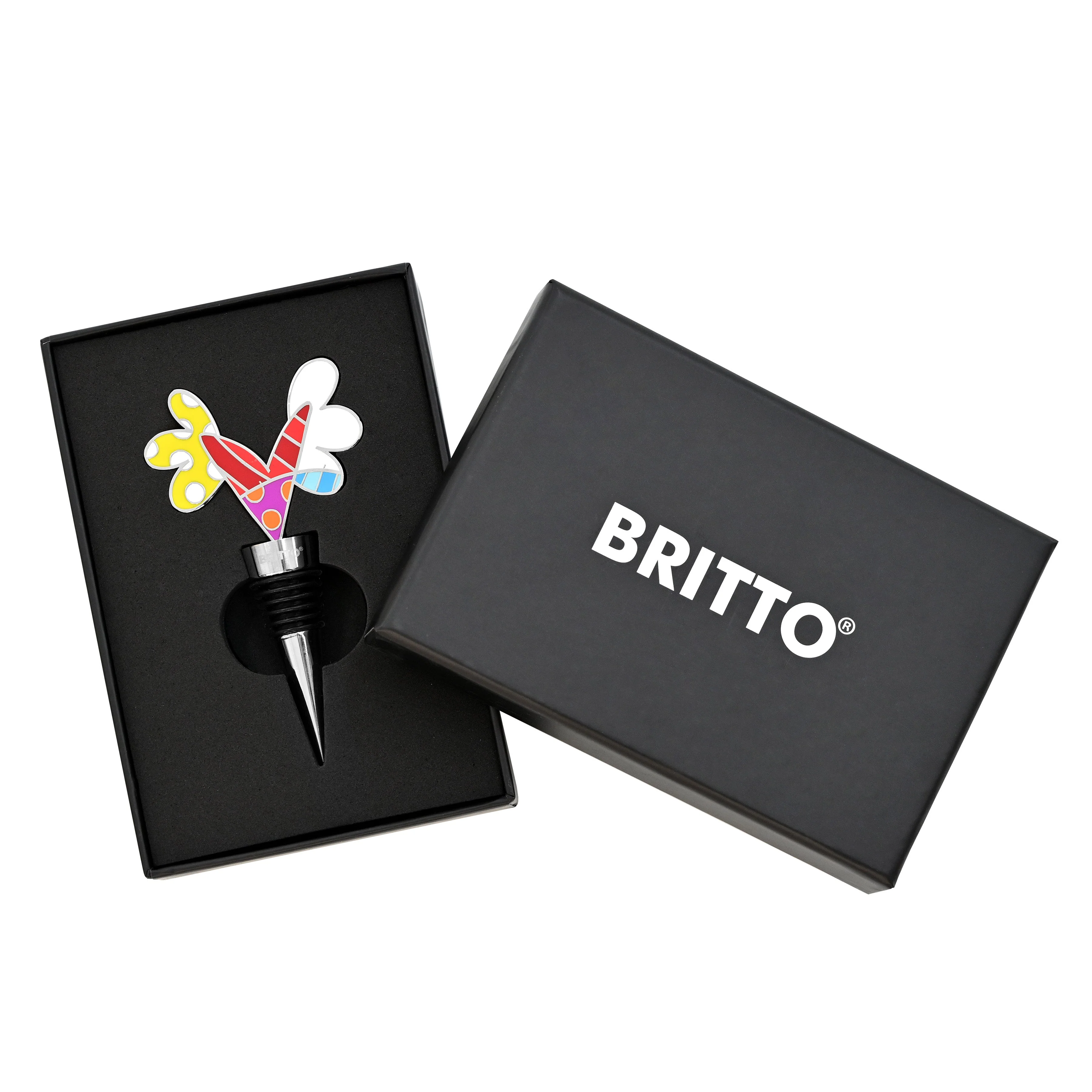 Heart With Wings Britto Wine Stopper - Image 3
