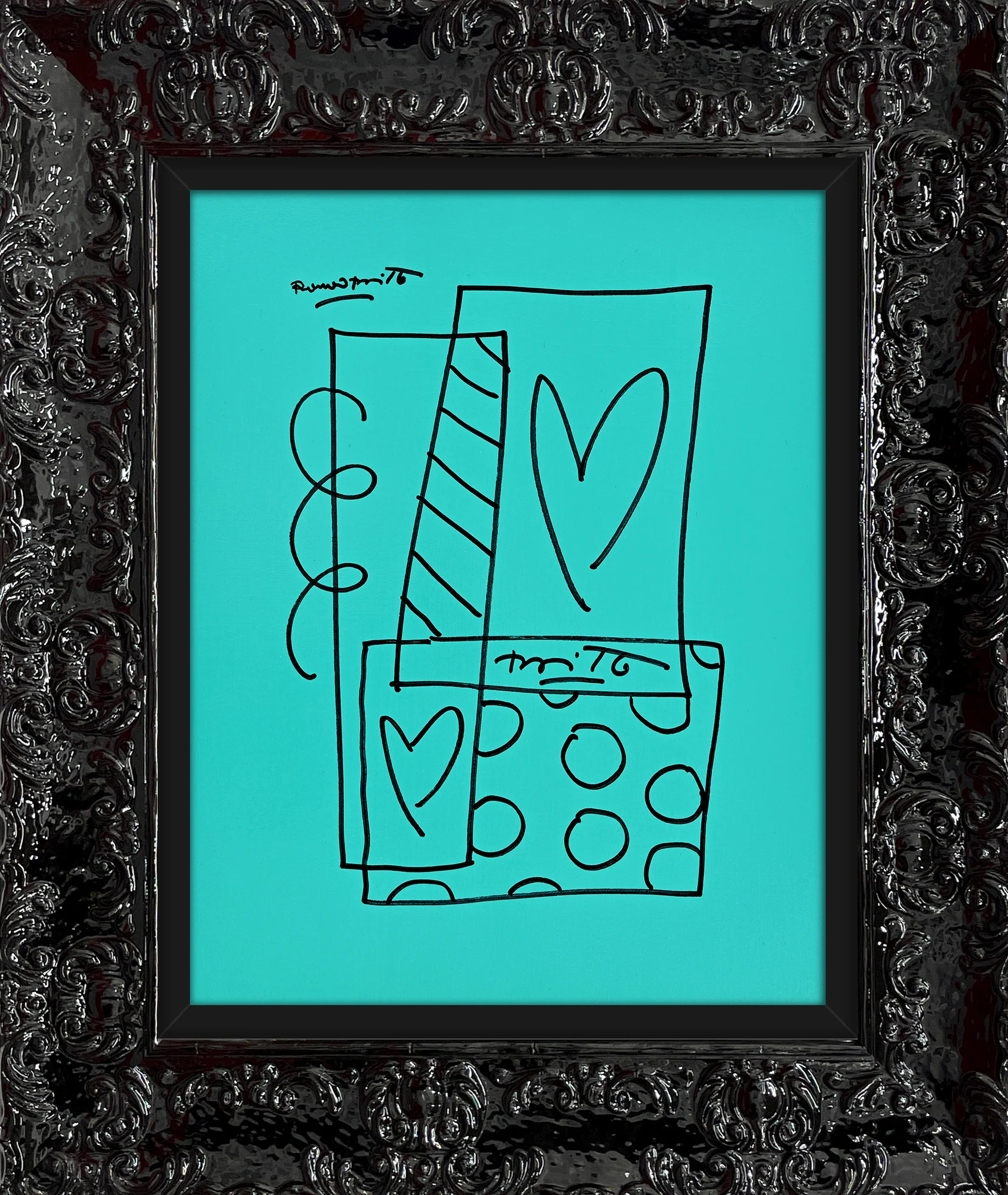 Britto Abstract - Original Drawing - Image 2