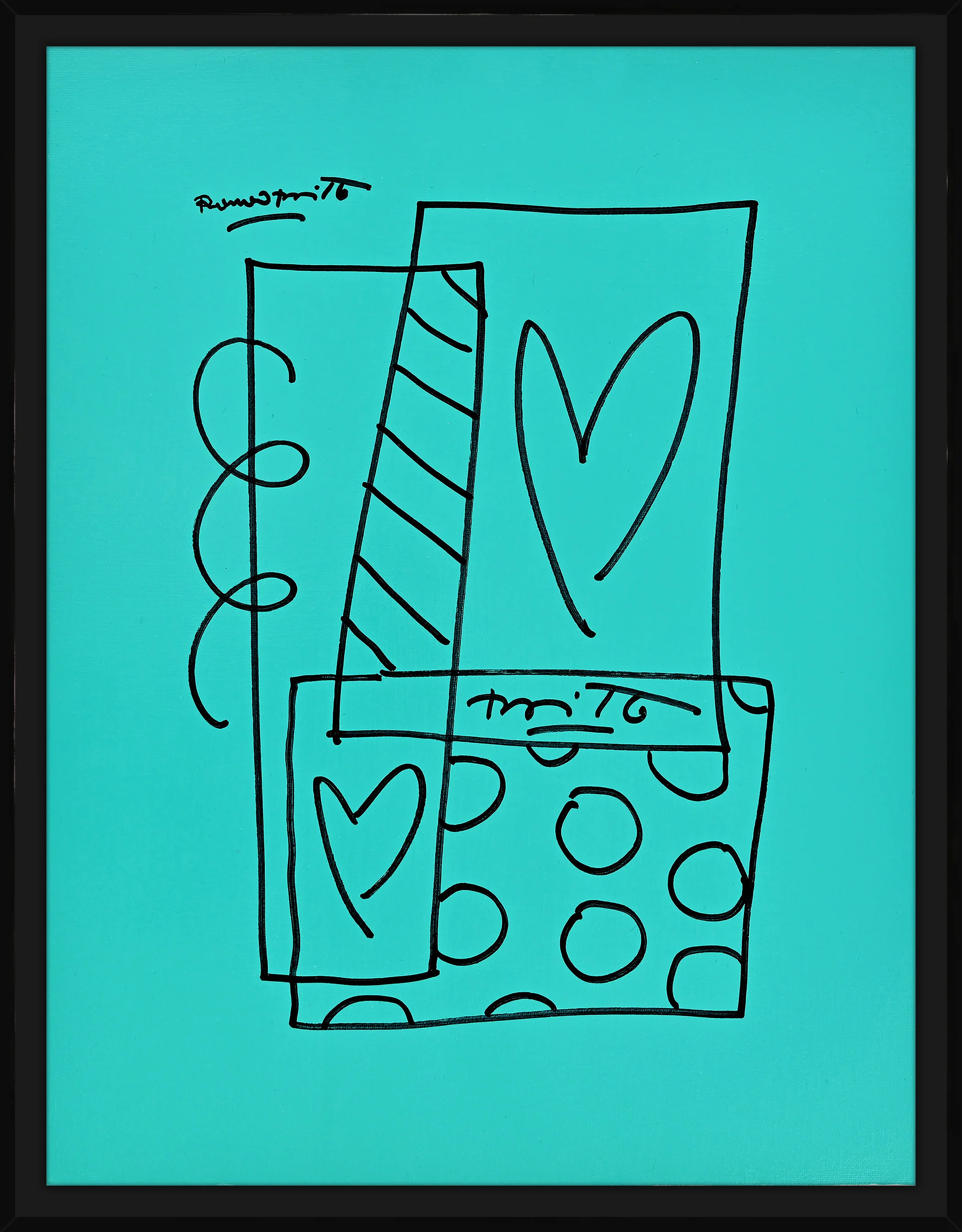 Britto Abstract - Original Drawing - Image 5