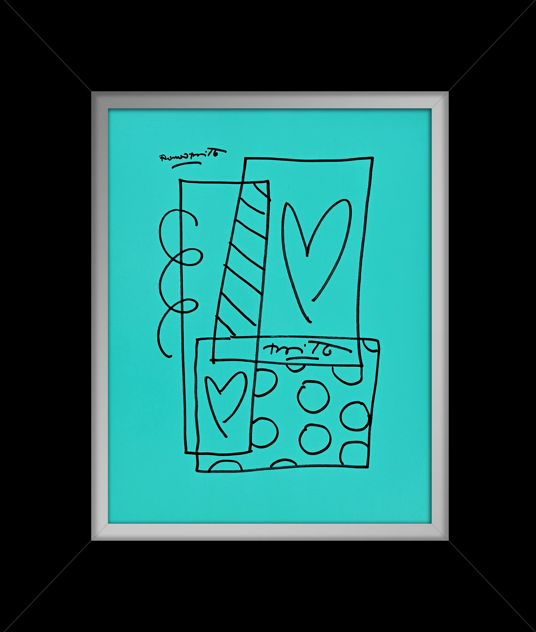 Britto Abstract - Original Drawing - Image 7
