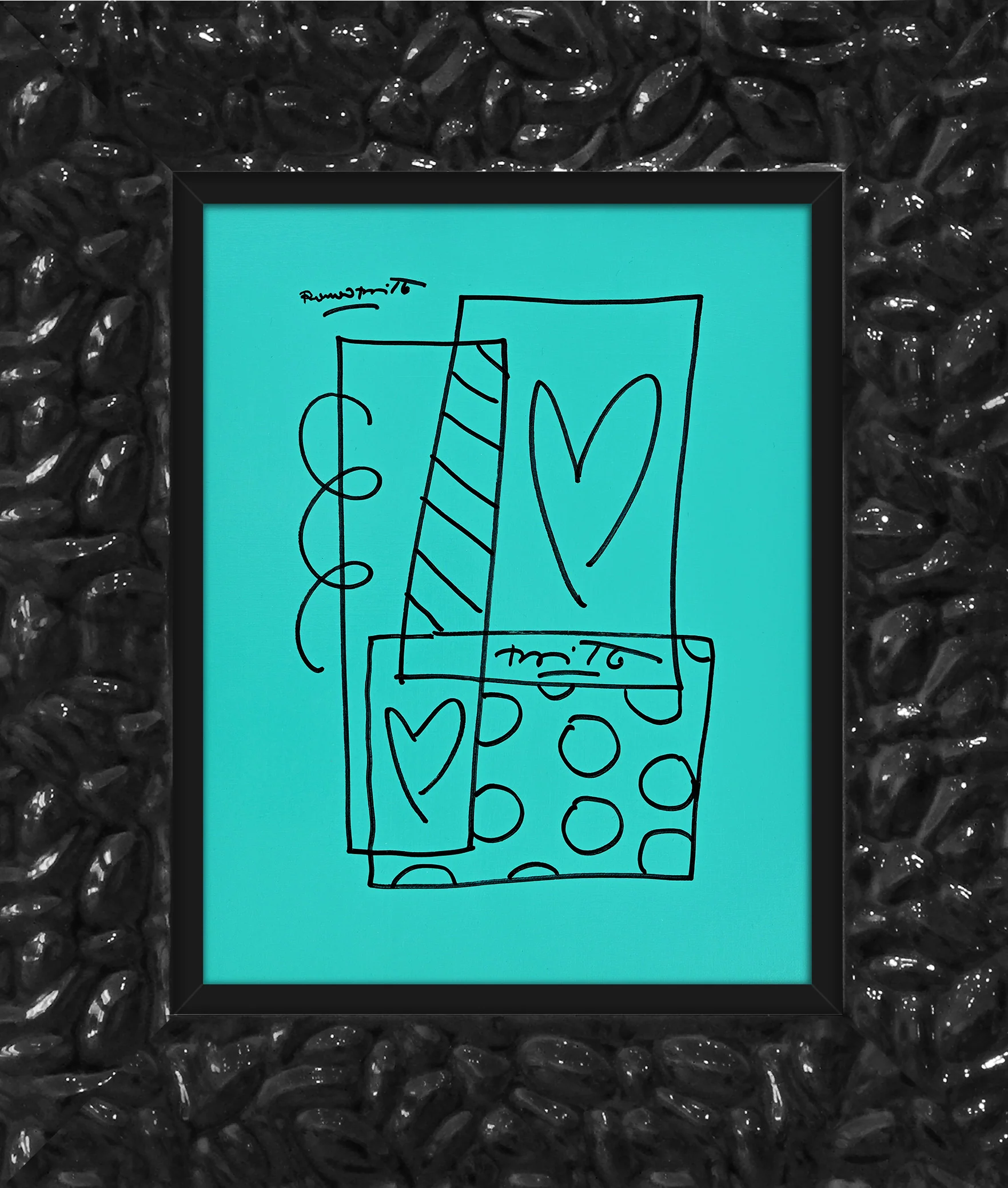 Britto Abstract - Original Drawing - Image 9