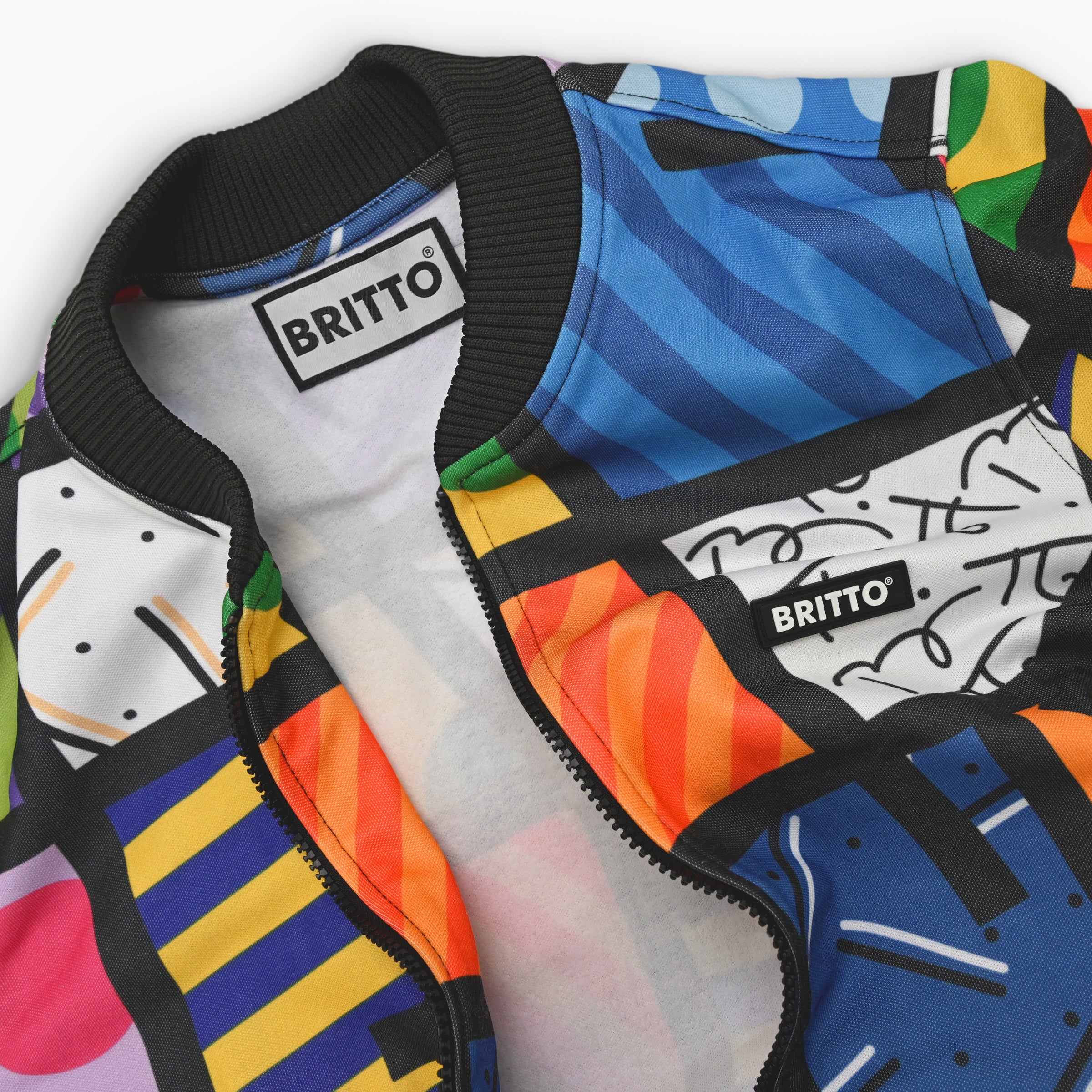 Colorful Landscape Britto Bomber Jacket - Image 10