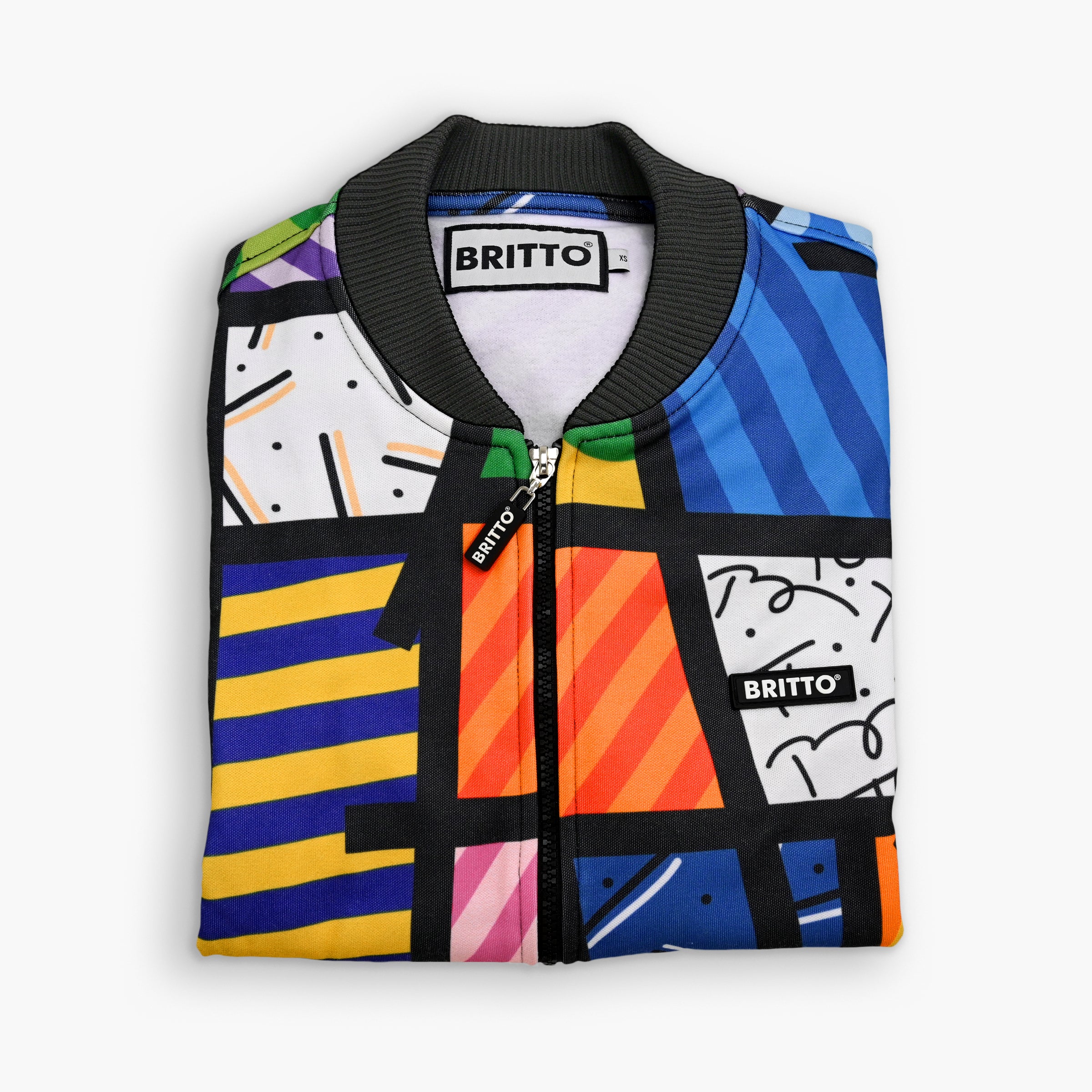 Colorful Landscape Britto Bomber Jacket - Image 11