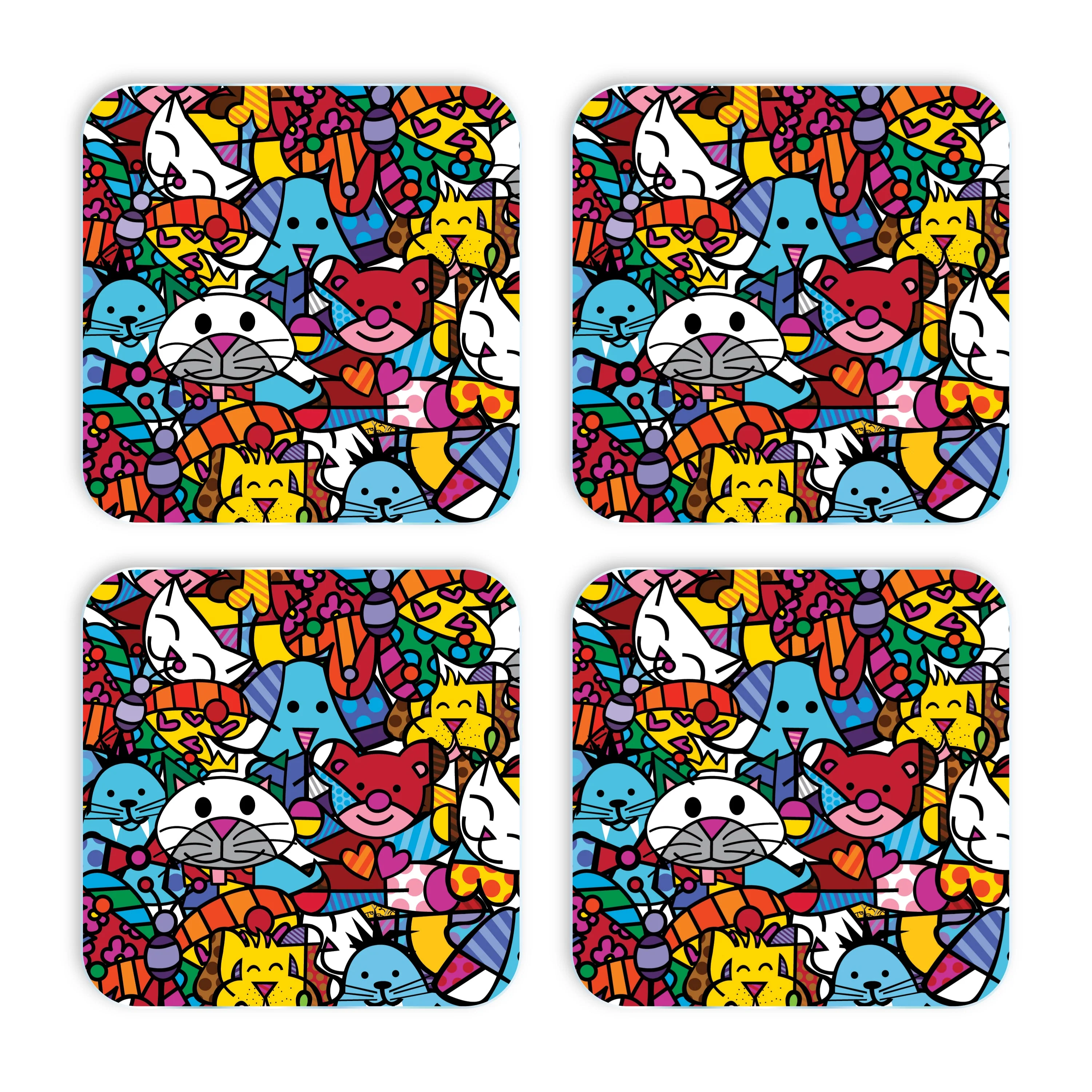 Best Friends Britto Squared Coasters - Image 3