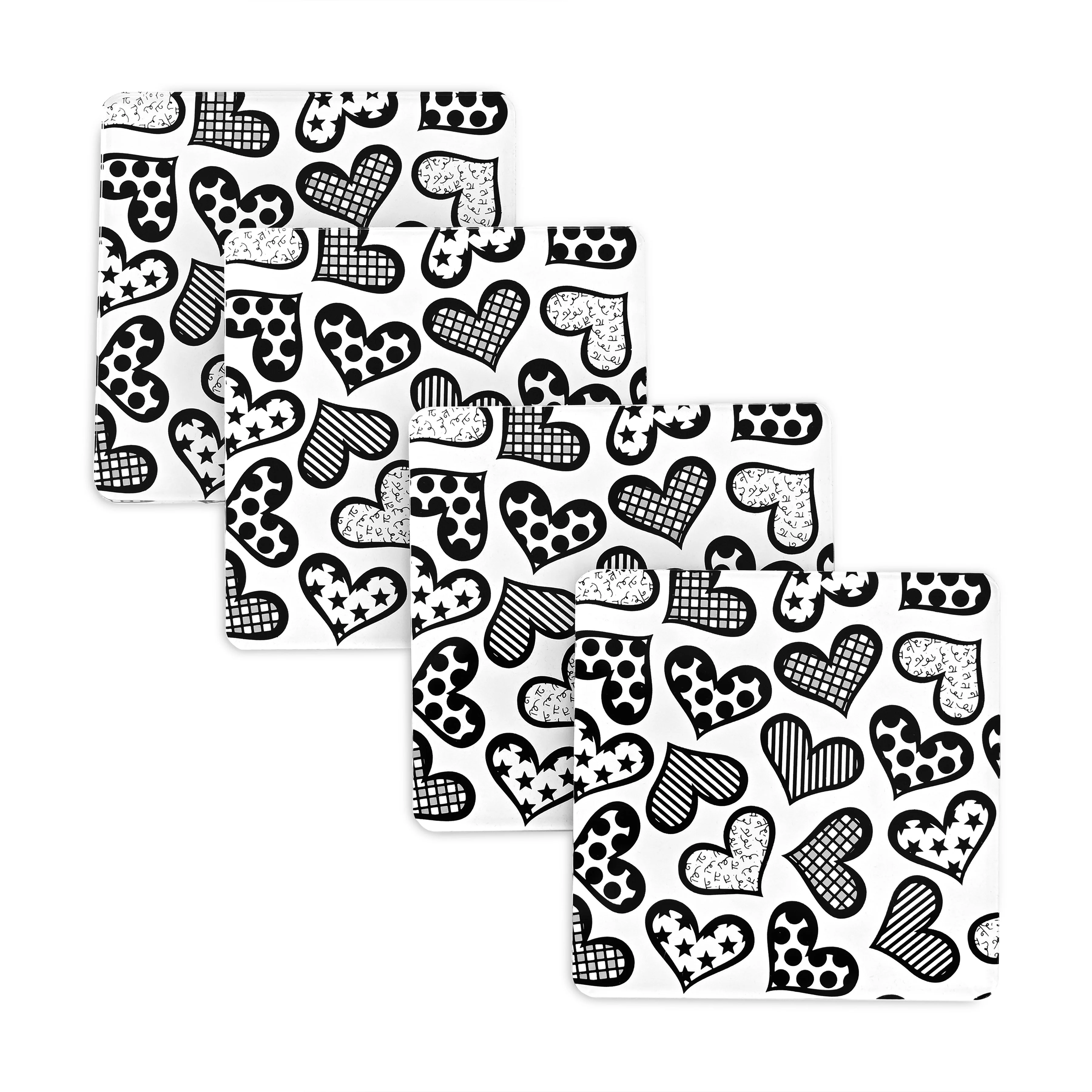 Hearts Britto Squared Coasters - Image 9