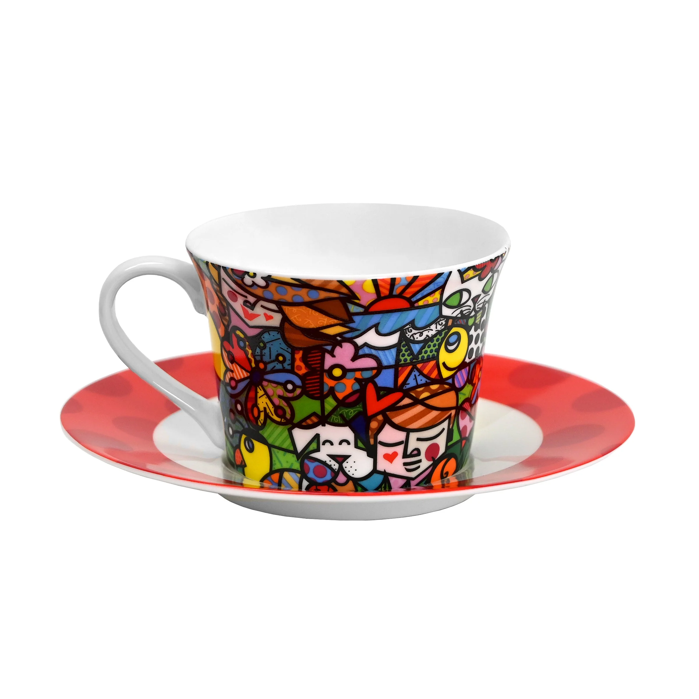 Nature in Harmony Britto Tea Cup & Saucer Plate - Image 4