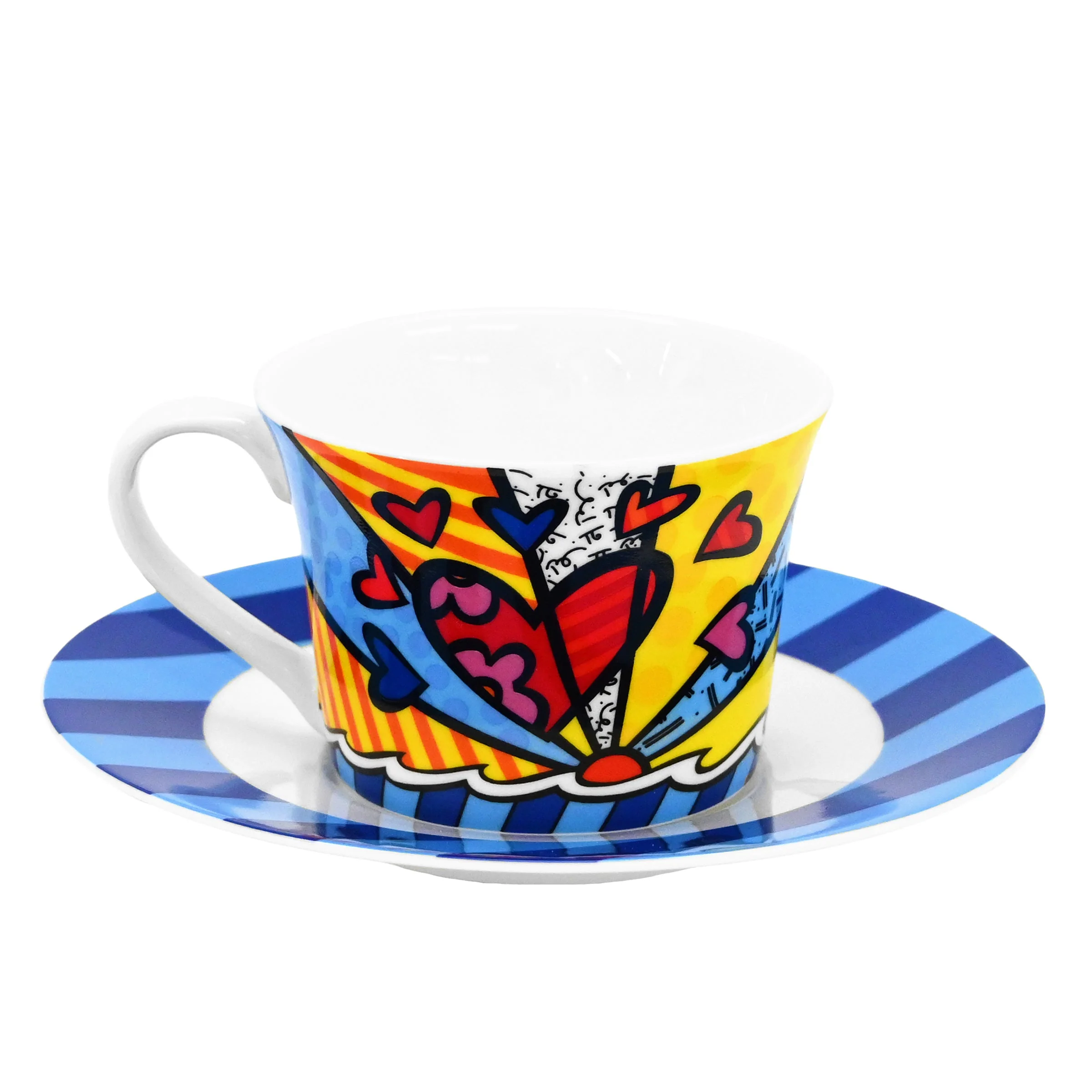 New Day Britto Britto Tea Cup & Saucer Plate - Image 4