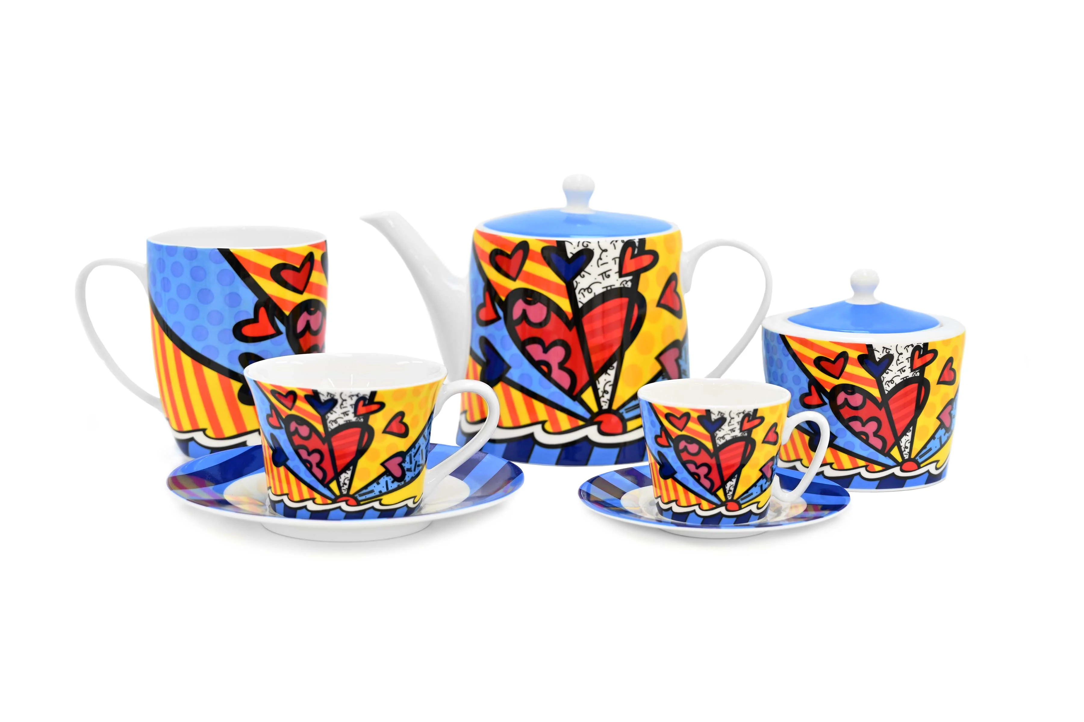 New Day Britto Britto Tea Cup & Saucer Plate - Image 6