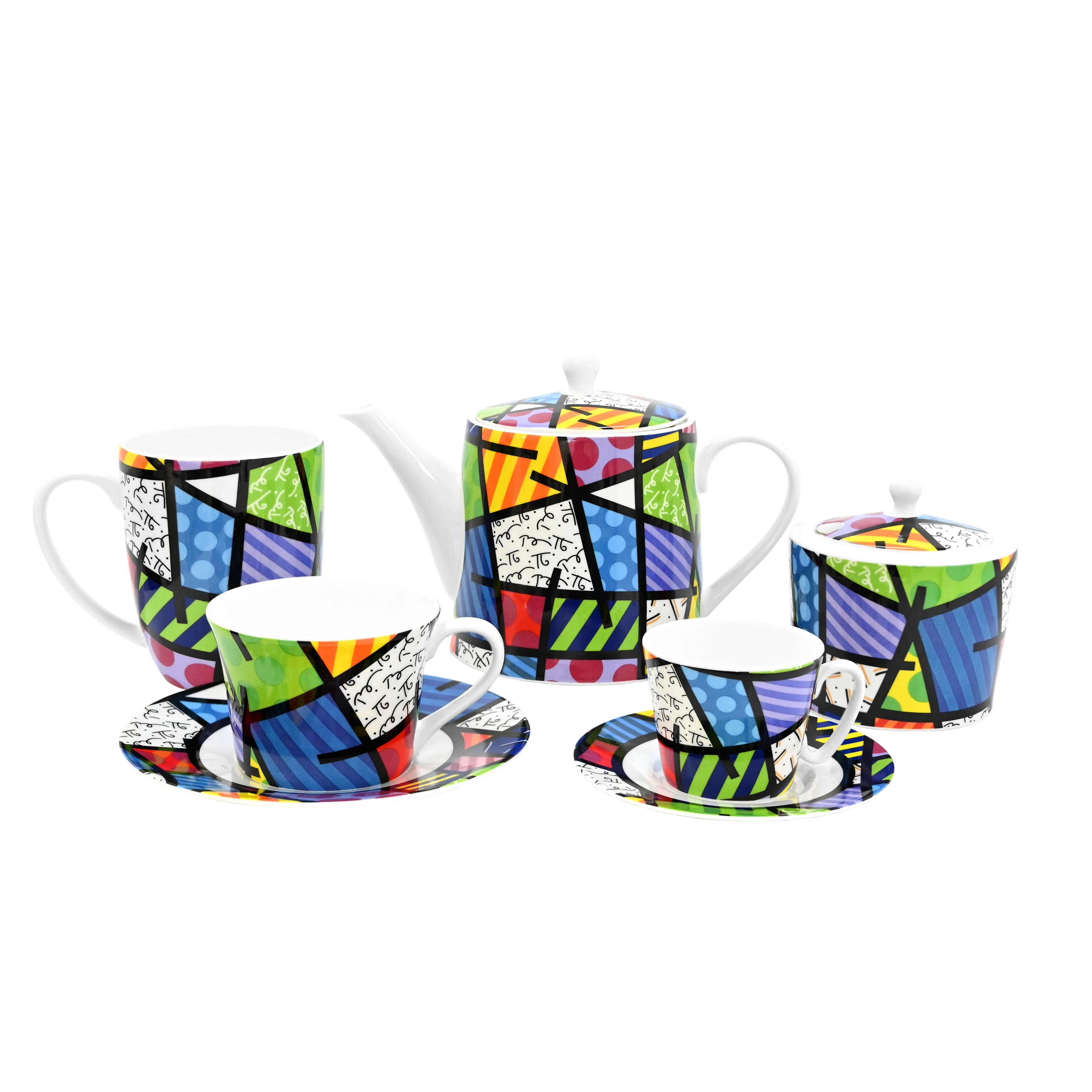 Colorful Landscape Britto Coffee/Tea Pot - Image 5