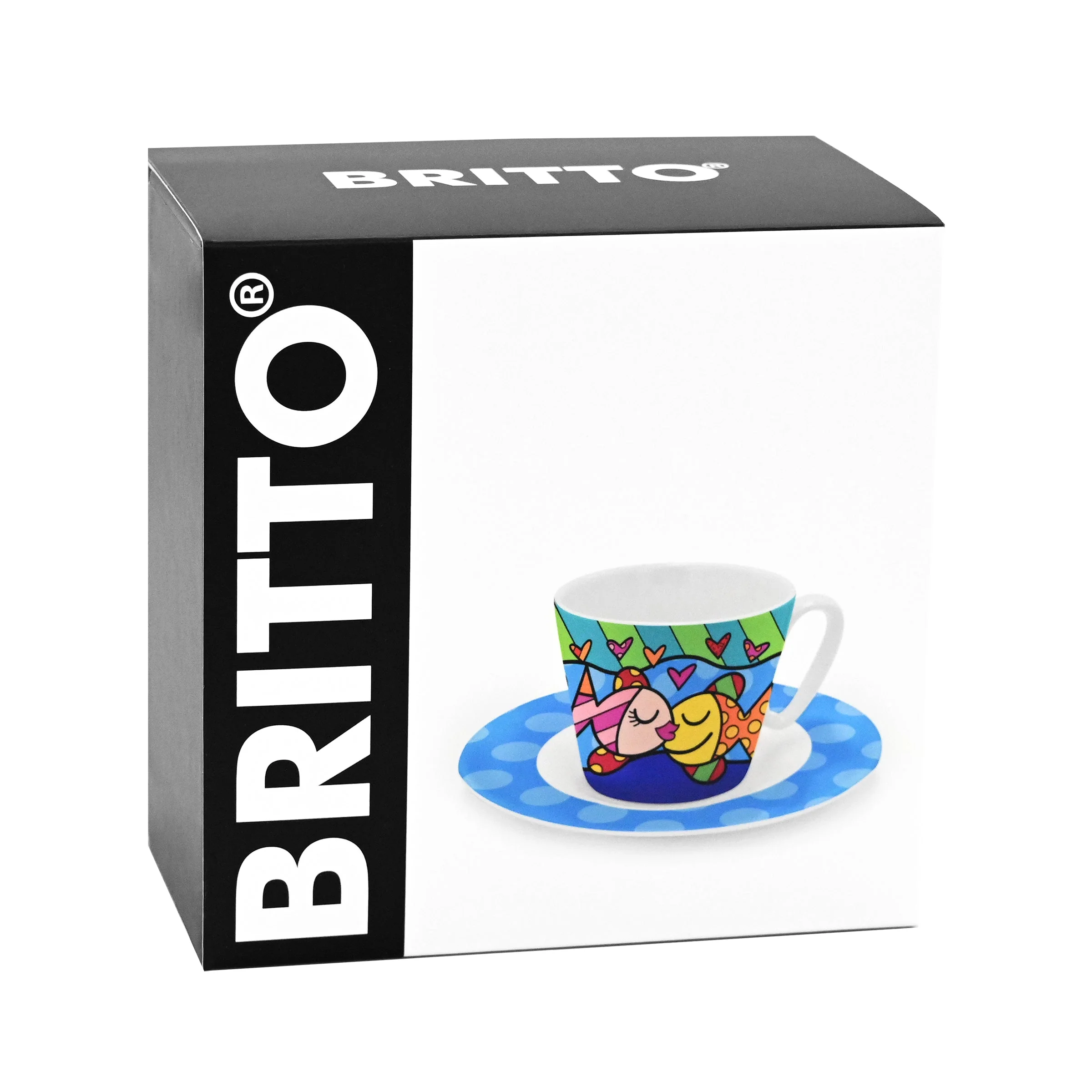 Deeply in Love Britto Espresso Coffee Cup & Saucer Plate - Image 3