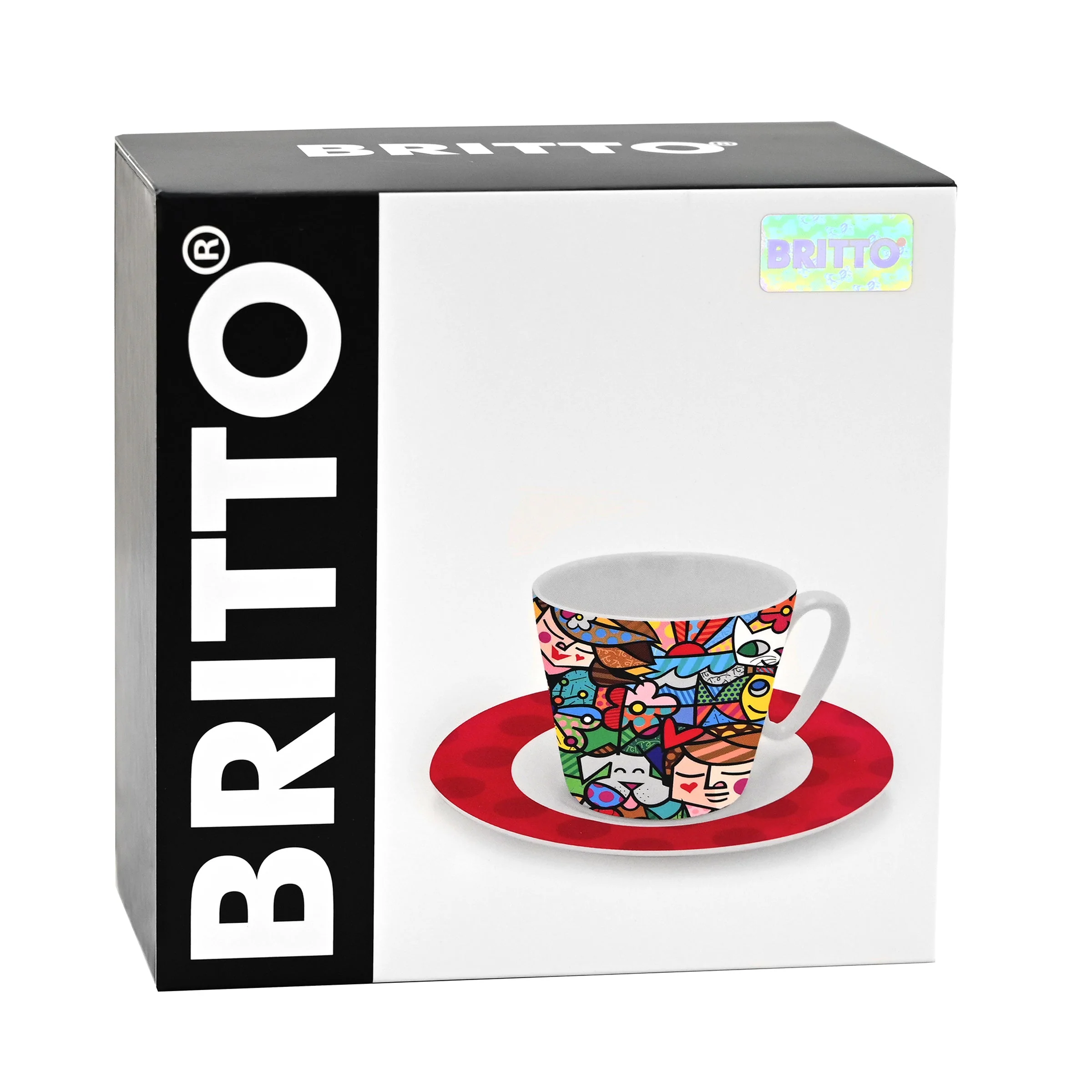 Nature in Harmony Britto Espresso Coffee Cup & Saucer Plate - Image 3