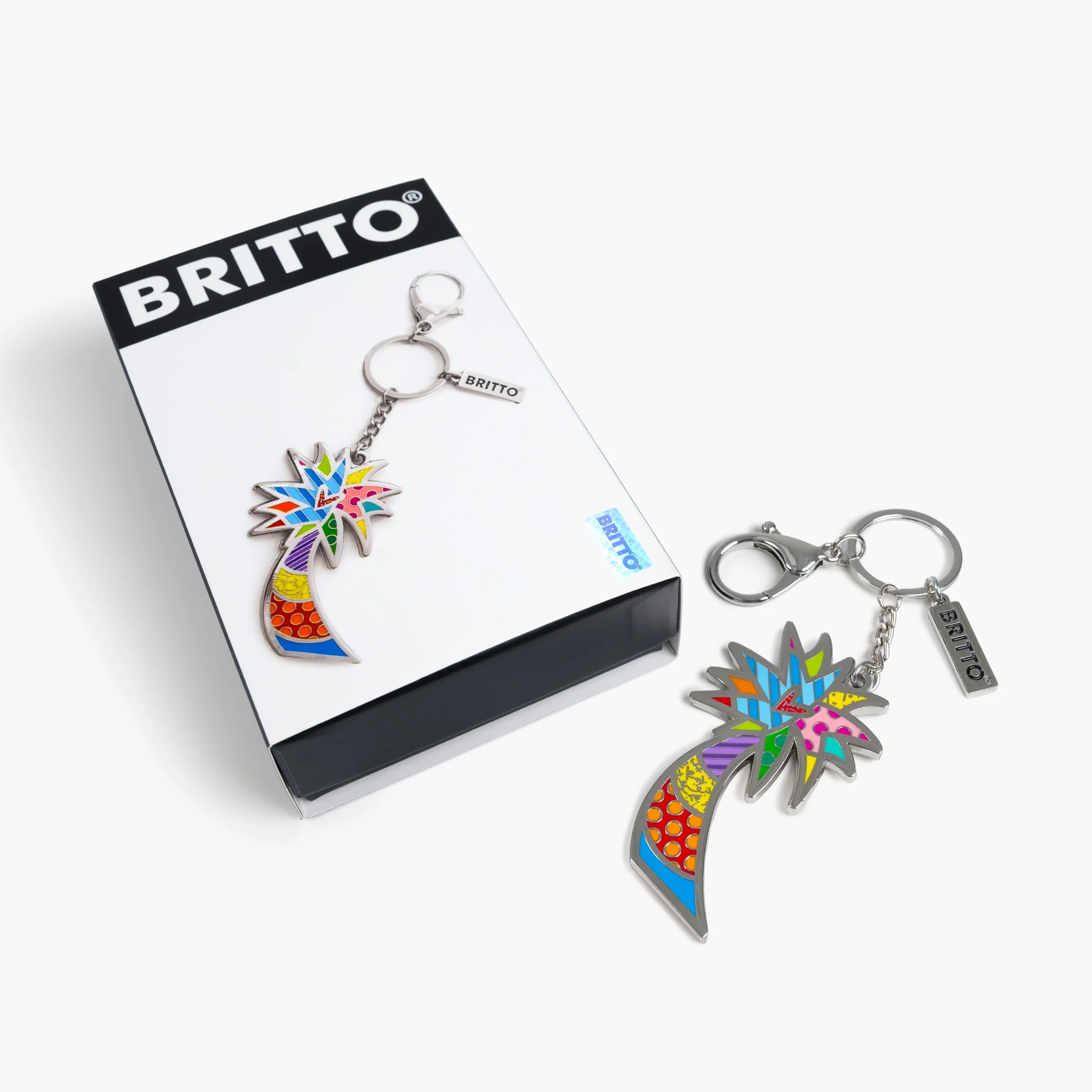 Palm Tree Britto Keychain & Bag Charm - Image 3