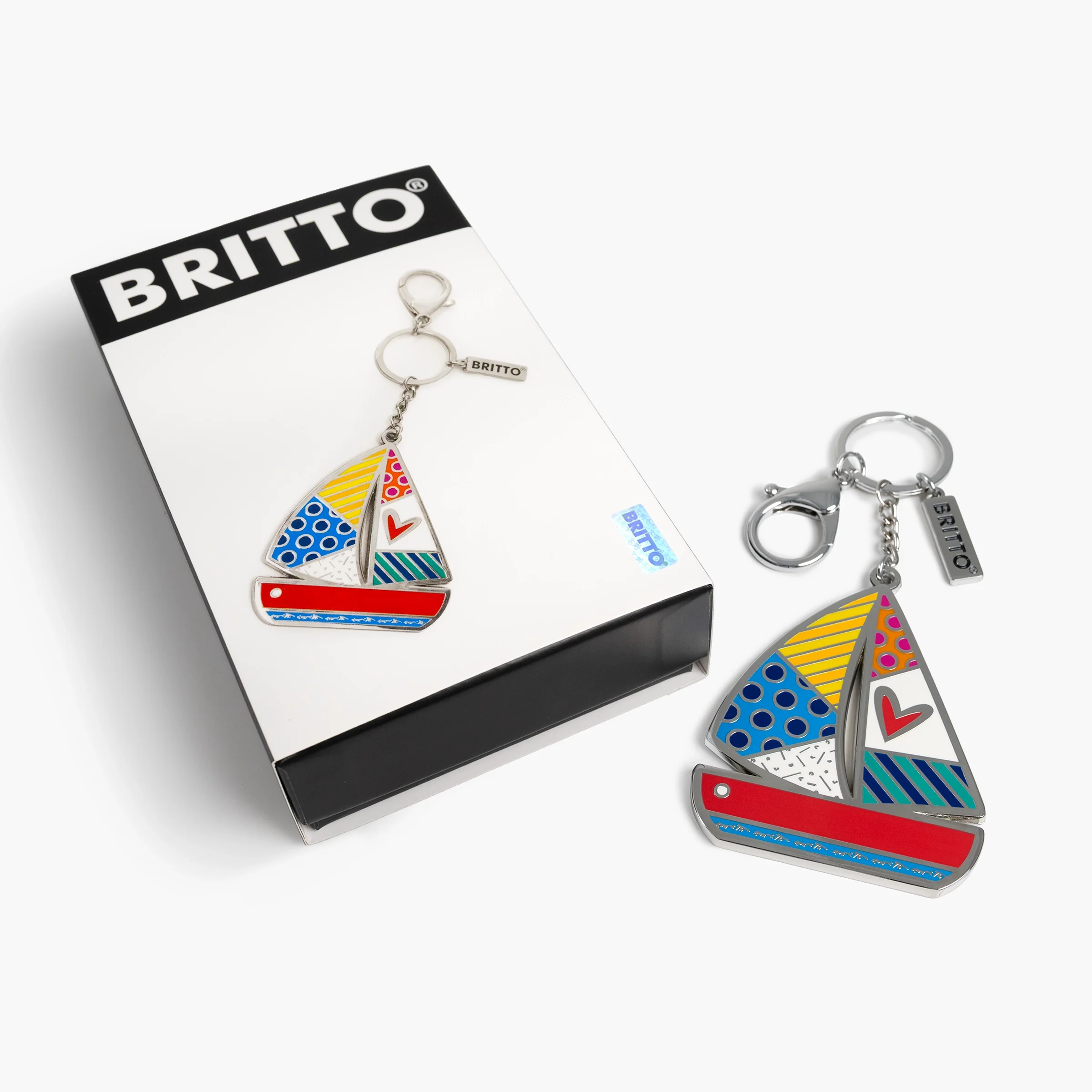 Sailboat Britto Keychain & Bag Charm - Image 3