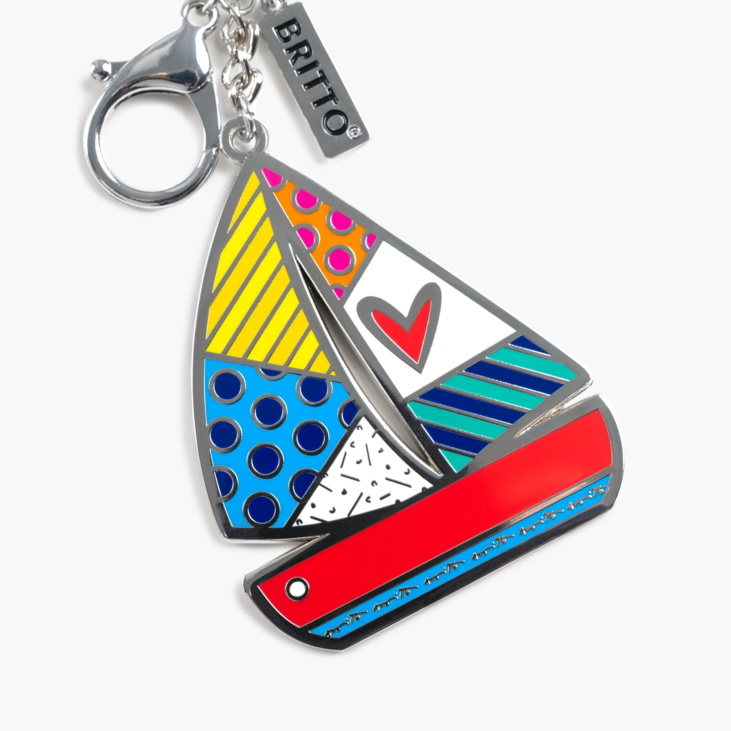 Sailboat Britto Keychain & Bag Charm - Image 4