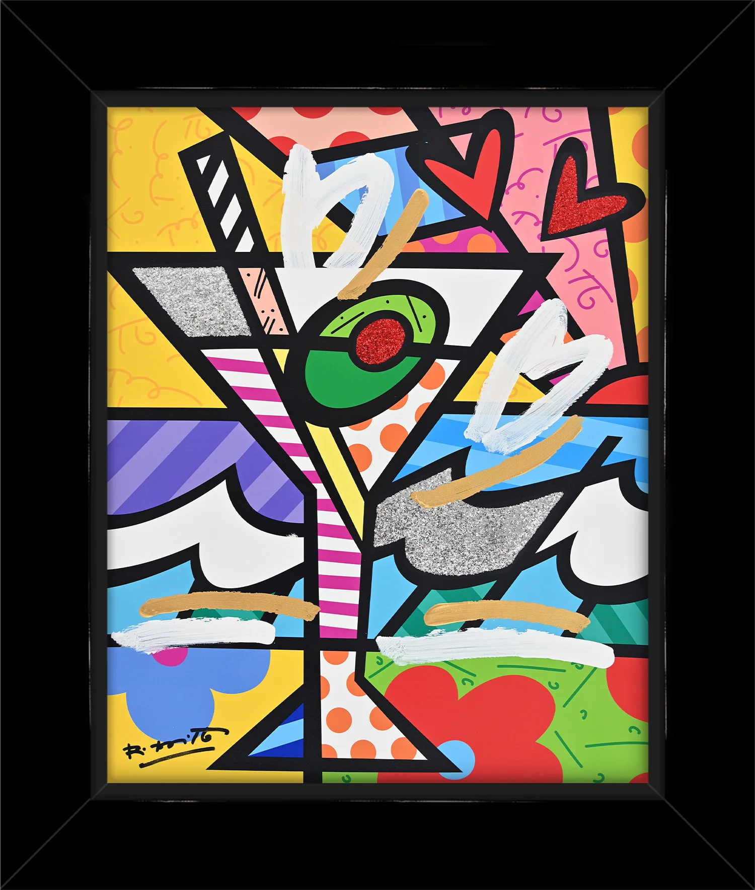 Britto Martini - Mixed Media Original - Image 3