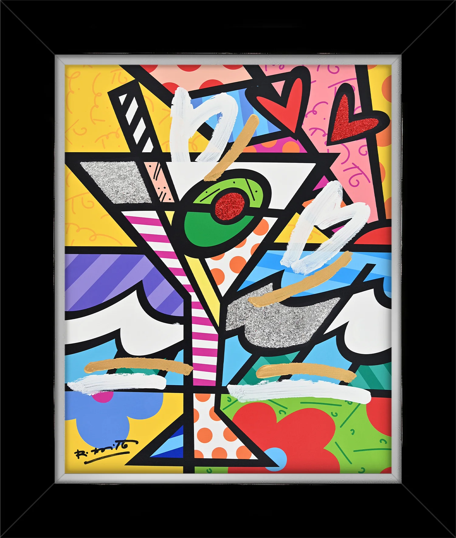 Britto Martini - Mixed Media Original - Image 4