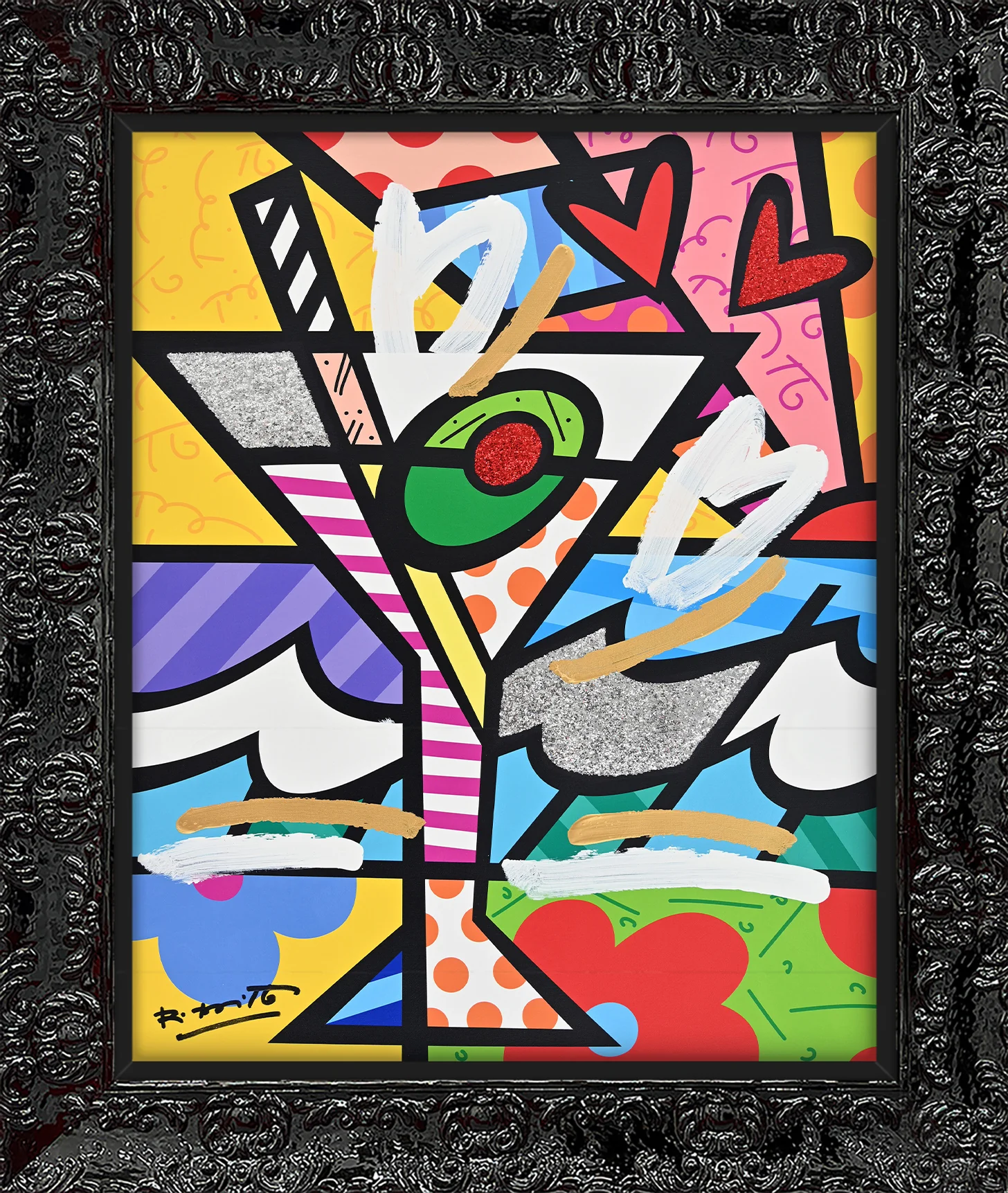 Britto Martini - Mixed Media Original - Image 5