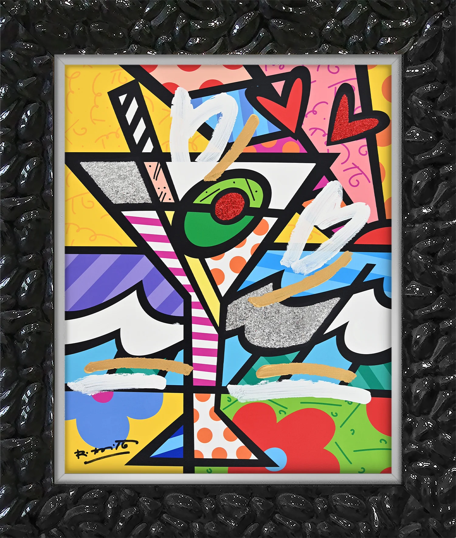 Britto Martini - Mixed Media Original - Image 8