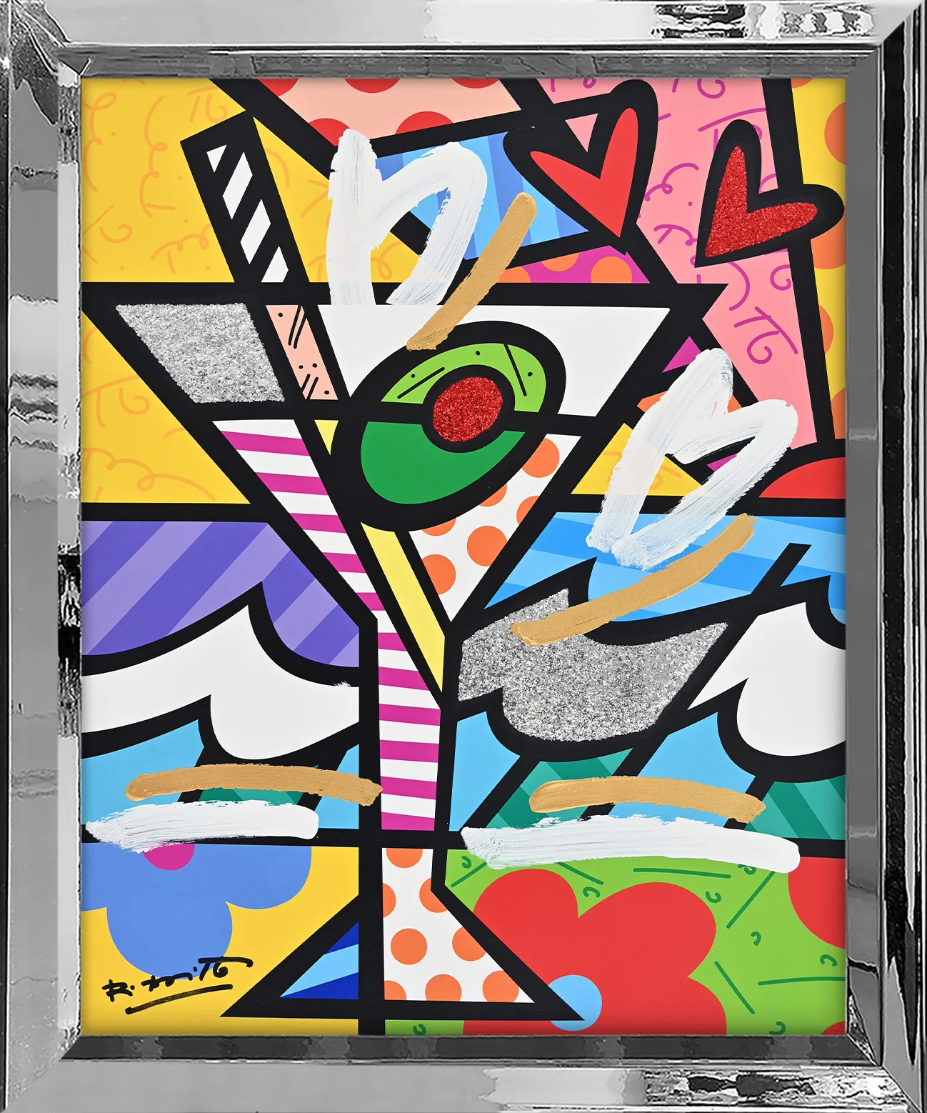 Britto Martini - Mixed Media Original - Image 9