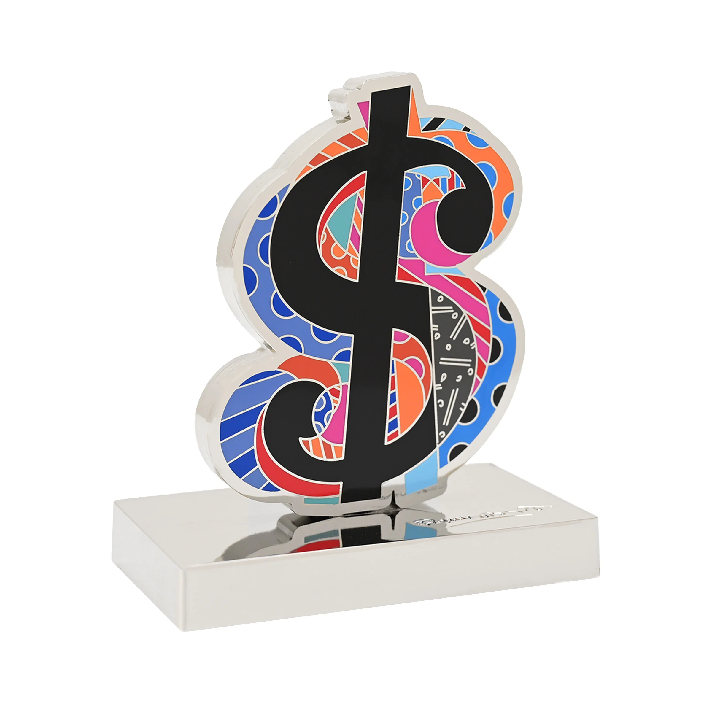 Dollar Sign Britto Metal Figurine - Image 4