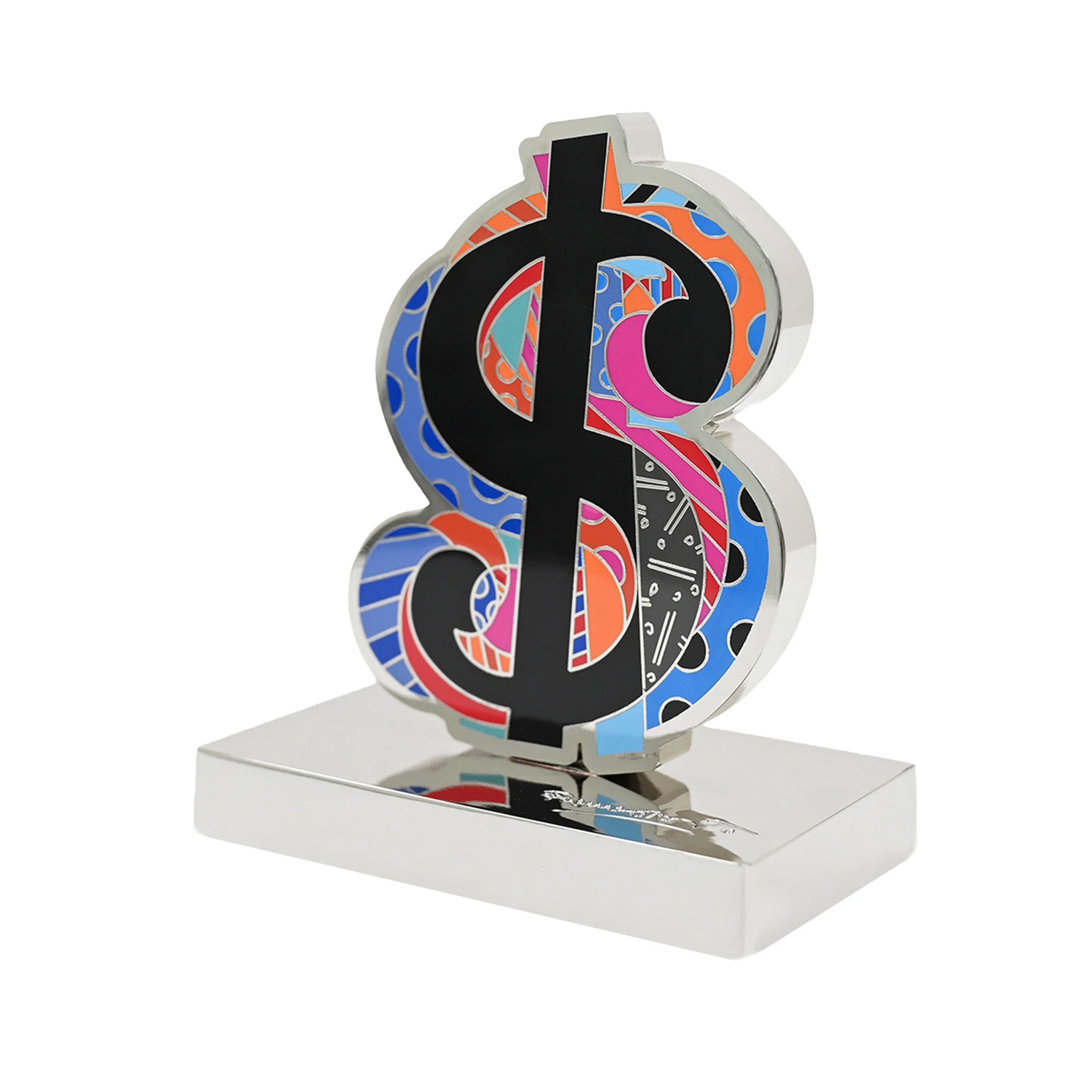 Dollar Sign Britto Metal Figurine - Image 5