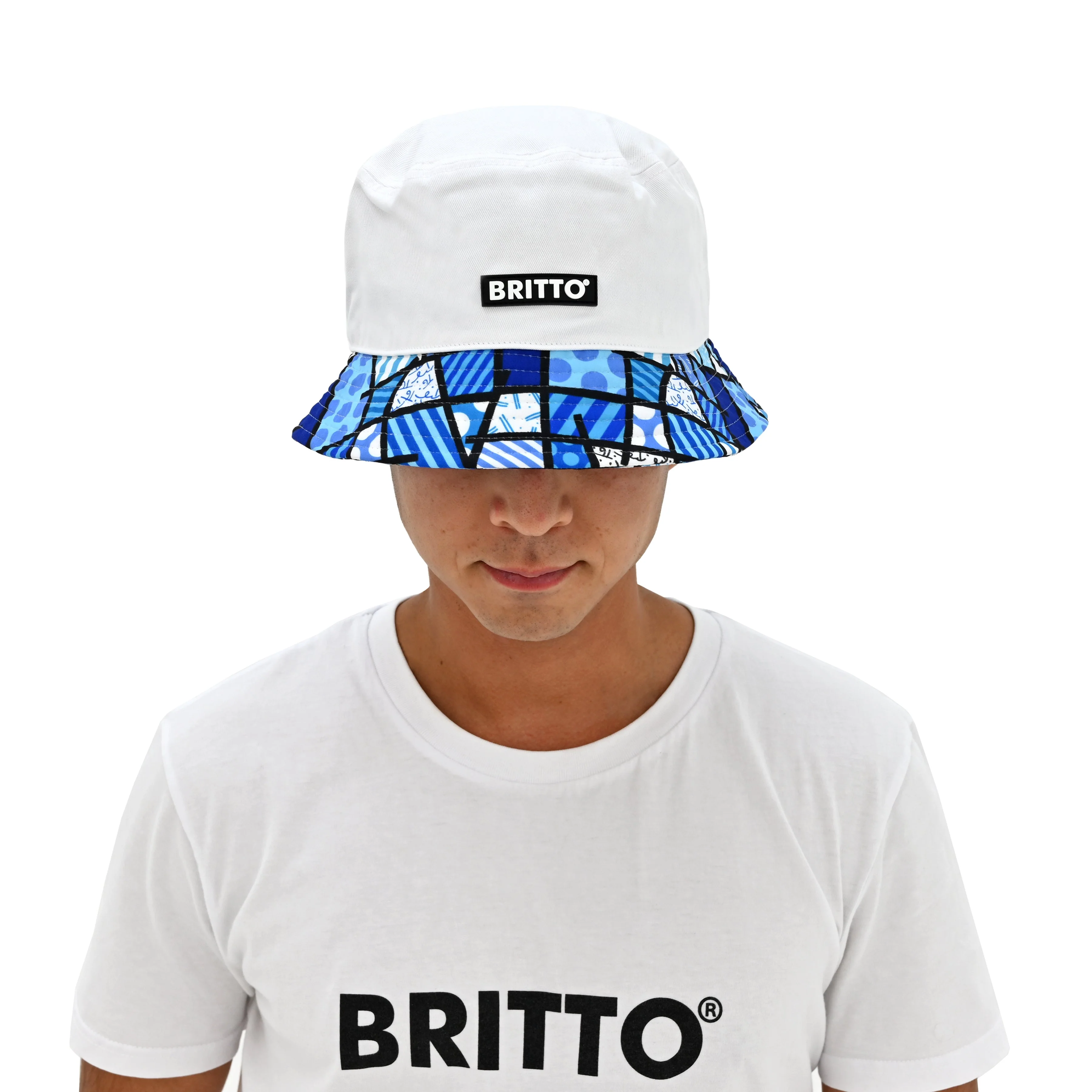 Blue Landscape Britto Bucket Hat - Image 4