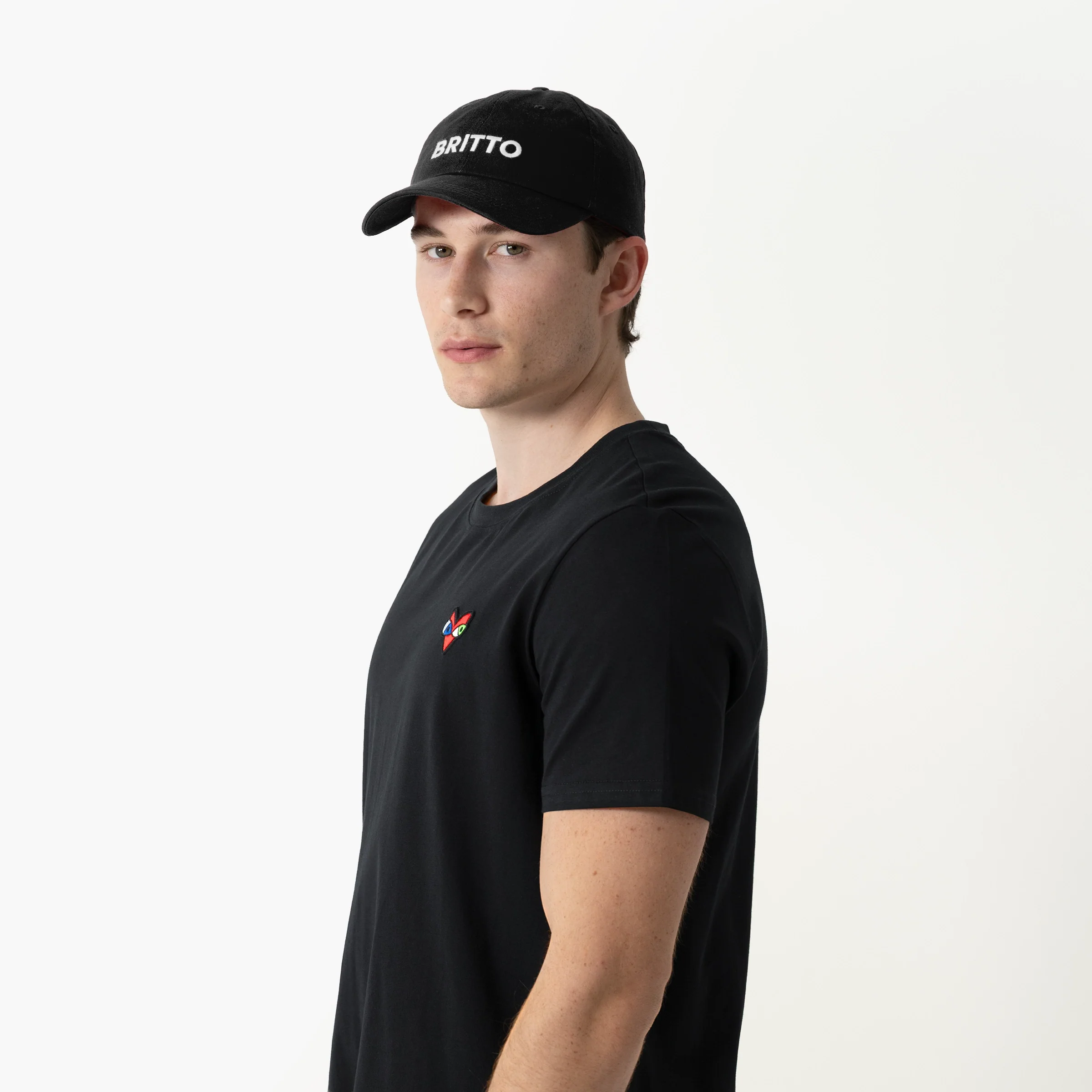 Black with Heart Britto Hat - Image 8