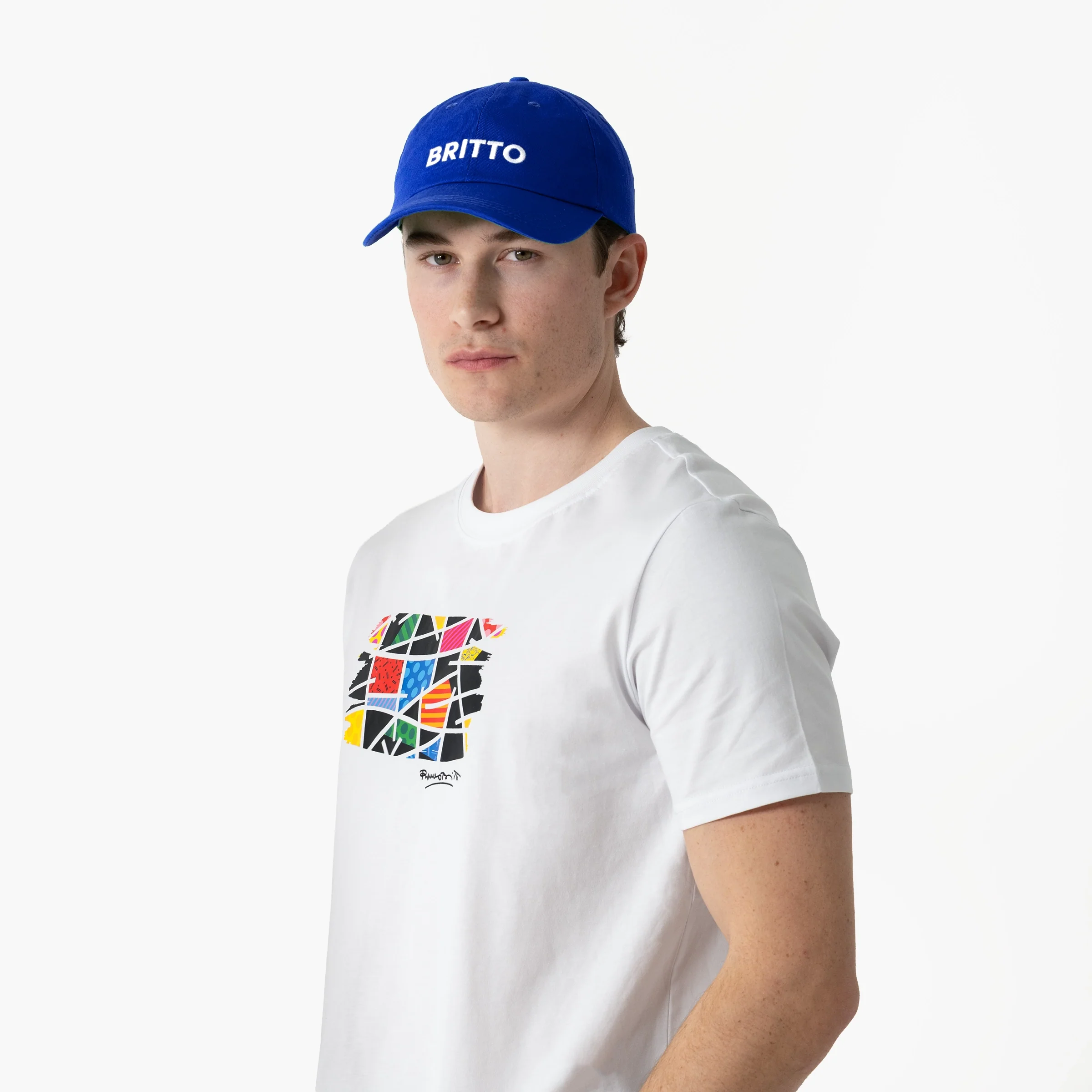 Blue with Heart Britto Hat - Image 8