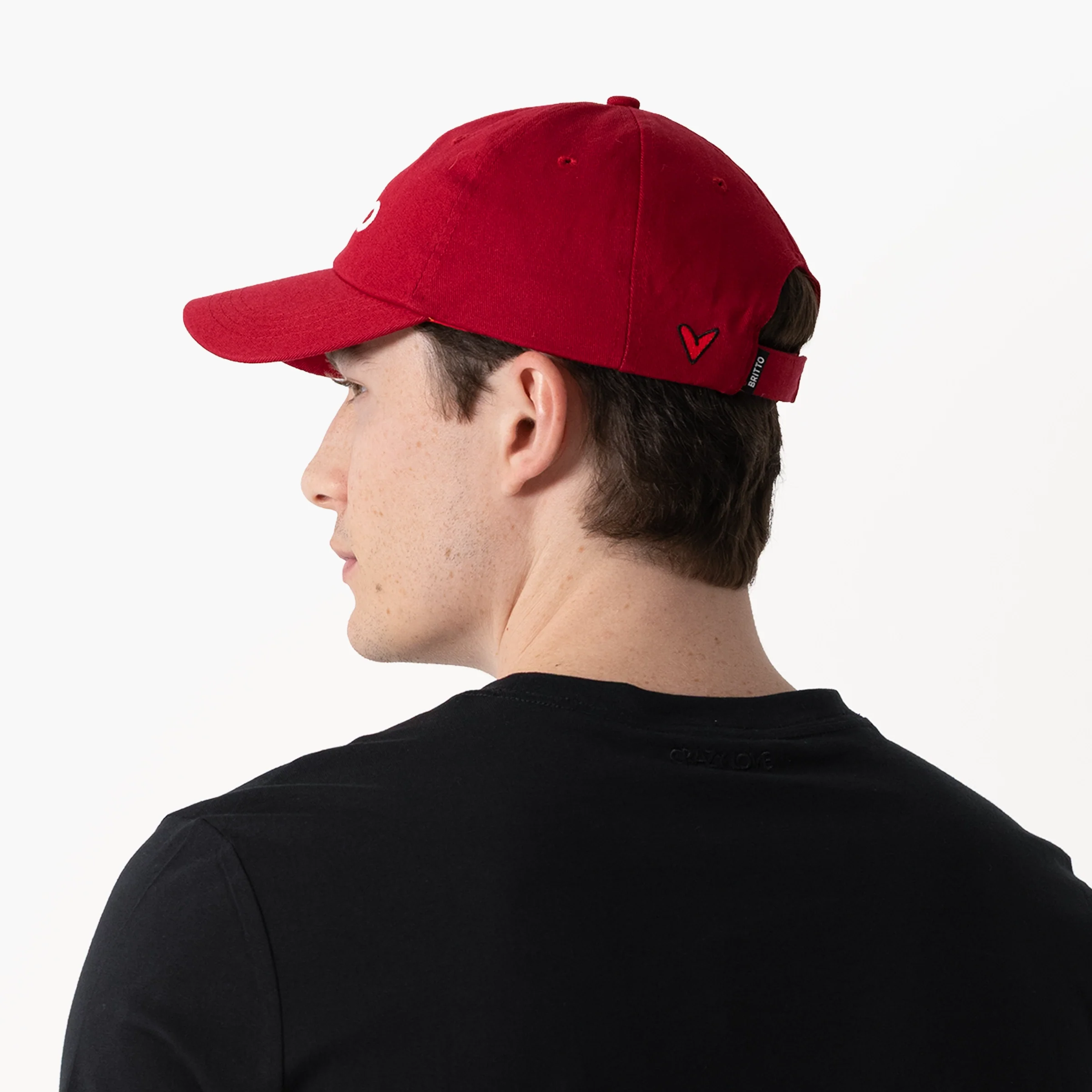 Burgundy with Heart Britto Hat - Image 12