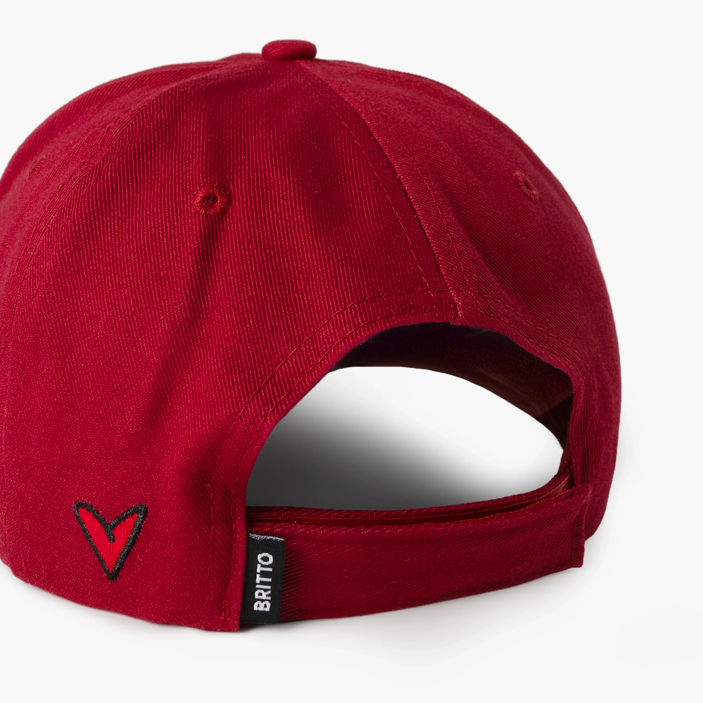 Burgundy with Heart Britto Hat - Image 7