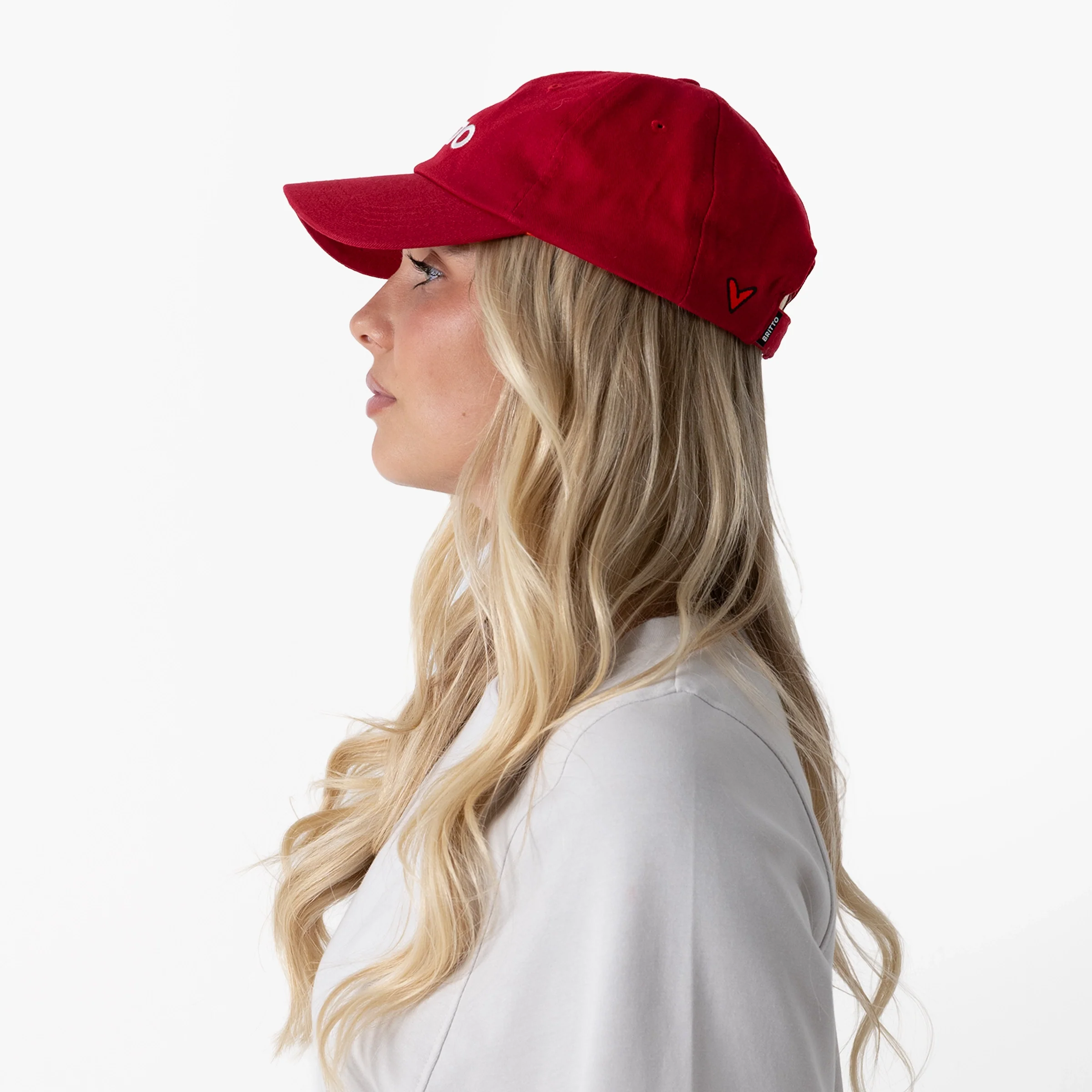 Burgundy with Heart Britto Hat - Image 9