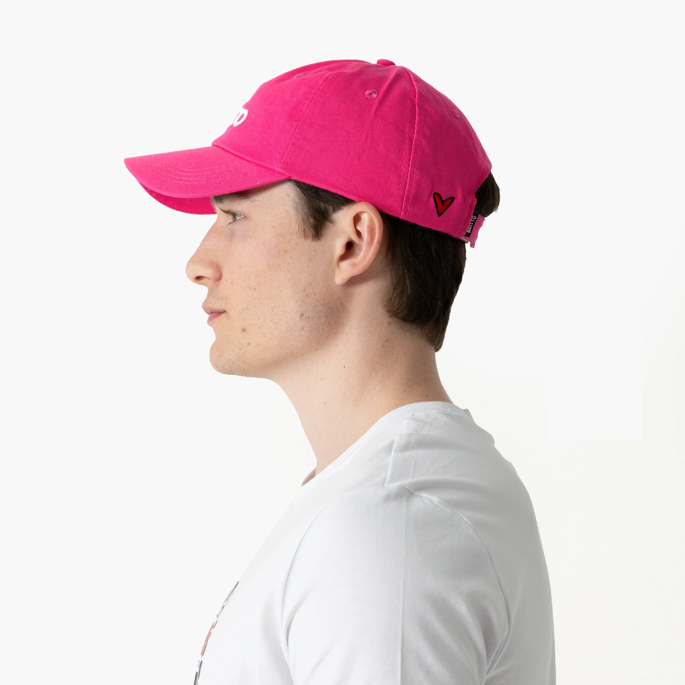 Hot Pink with Heart Britto Hat - Image 10