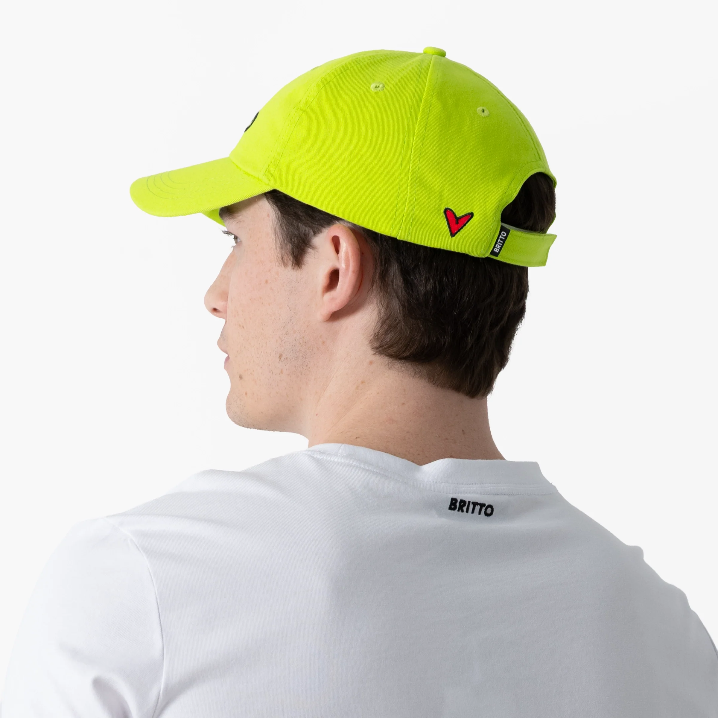 Lime Green with Heart Britto Hat - Image 12