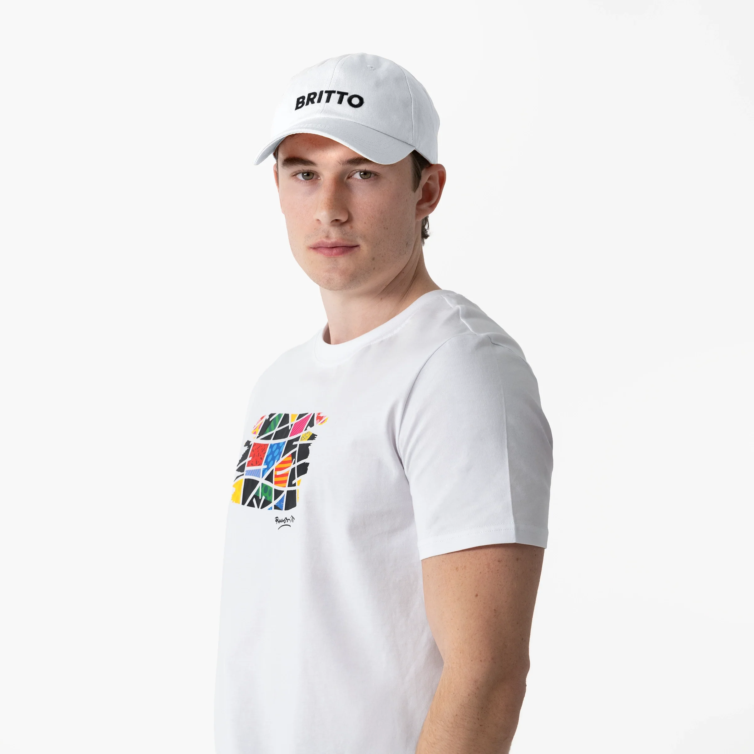 White with Heart Britto Hat - Image 8