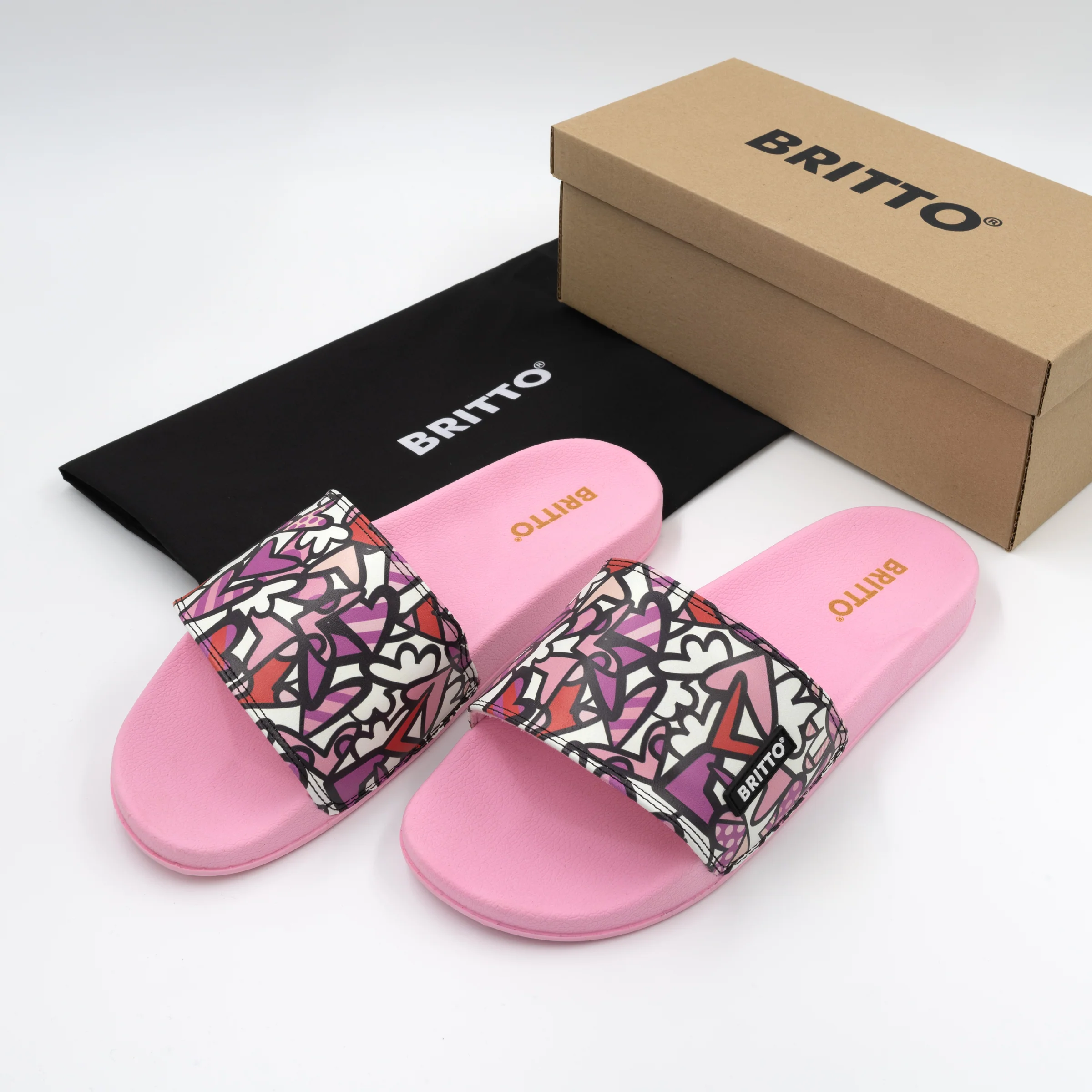 Pink Alive Britto Slides - Image 6