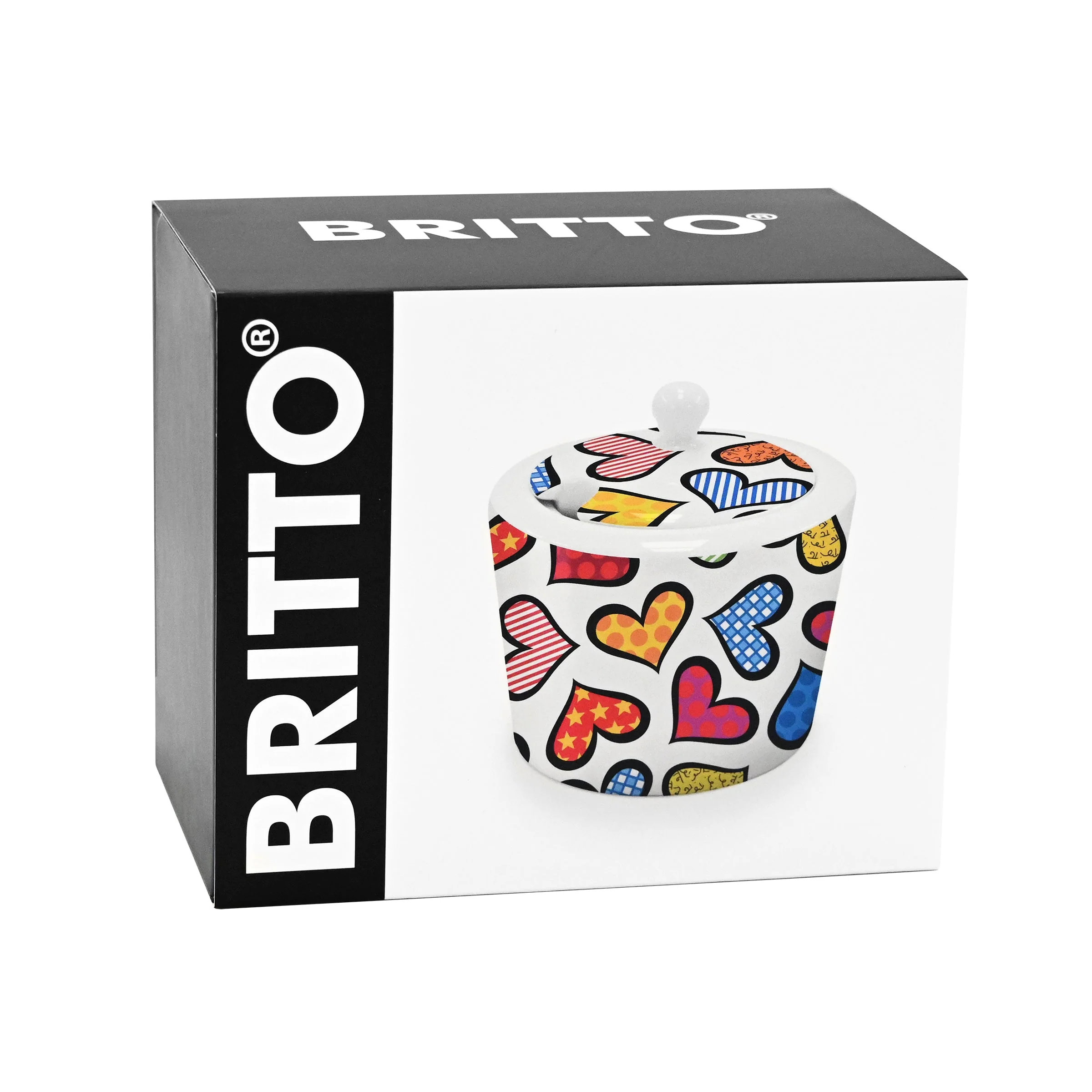 Hearts Britto Sugar Pot - Image 3